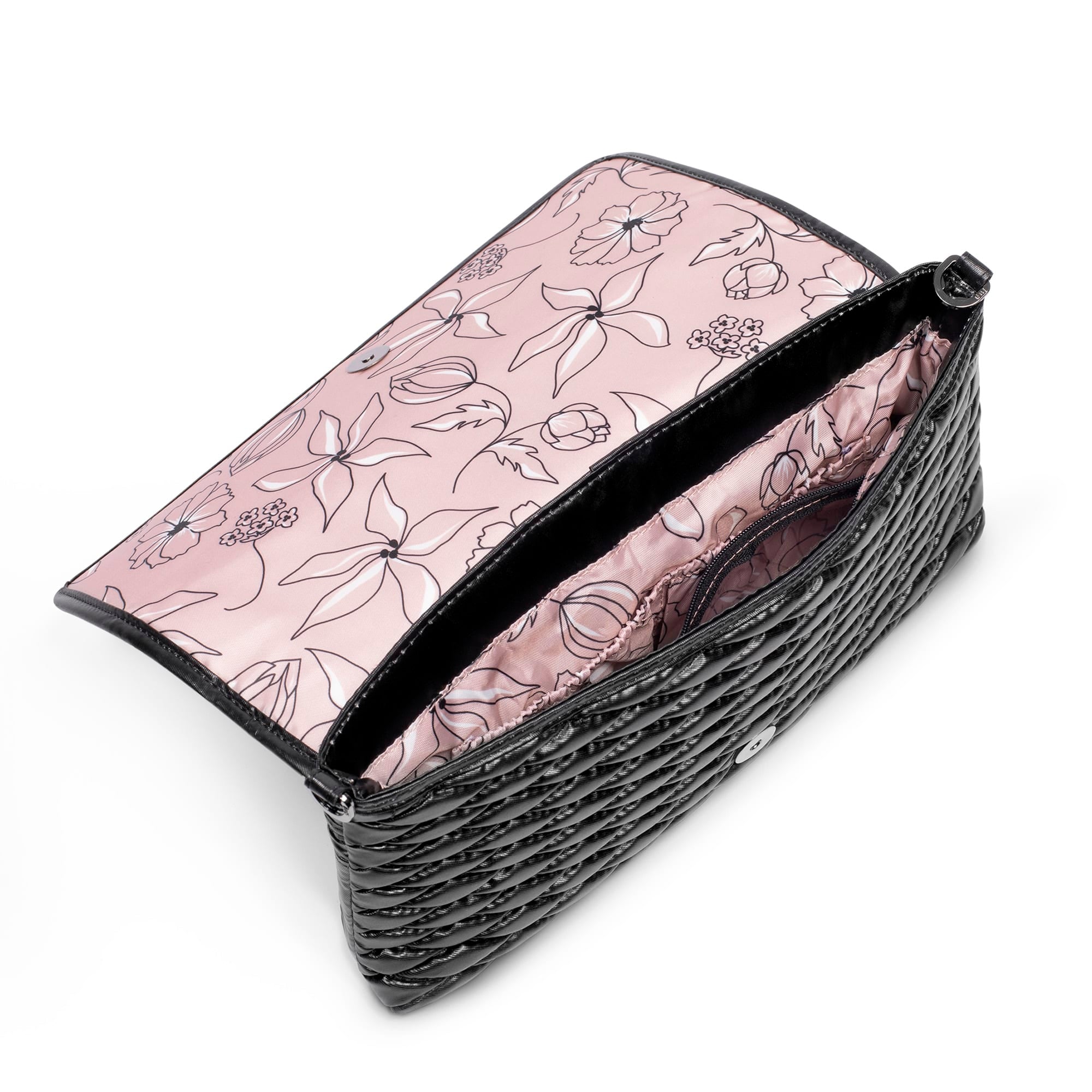 Strut Shoulder Bag - METALLIC BLACK - Strut_BlackMetallic_05