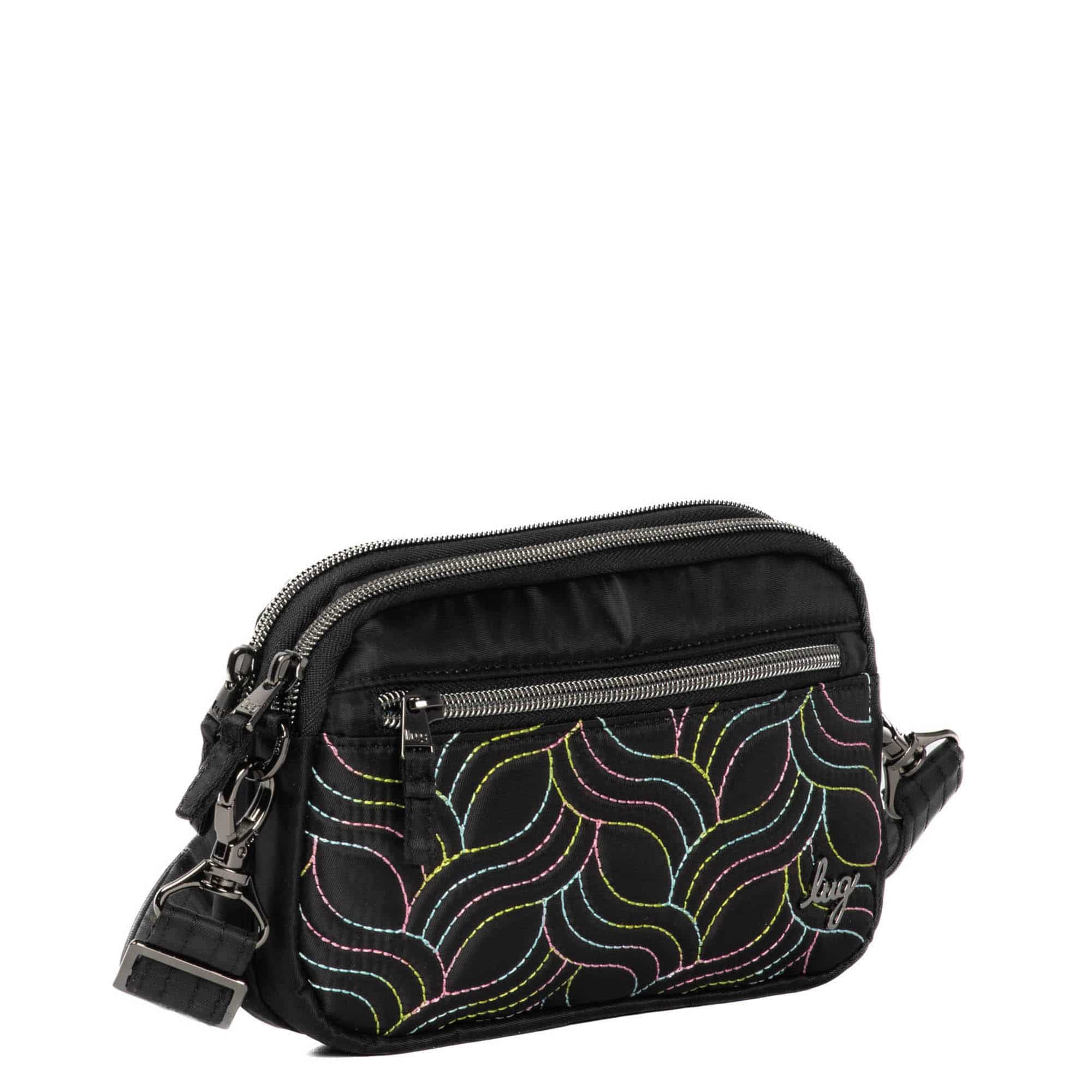 Super Coupe Convertible Crossbody Bag - BLACK ICEPOP STITCH - SuperCoupe_BlackWithIcePop_02