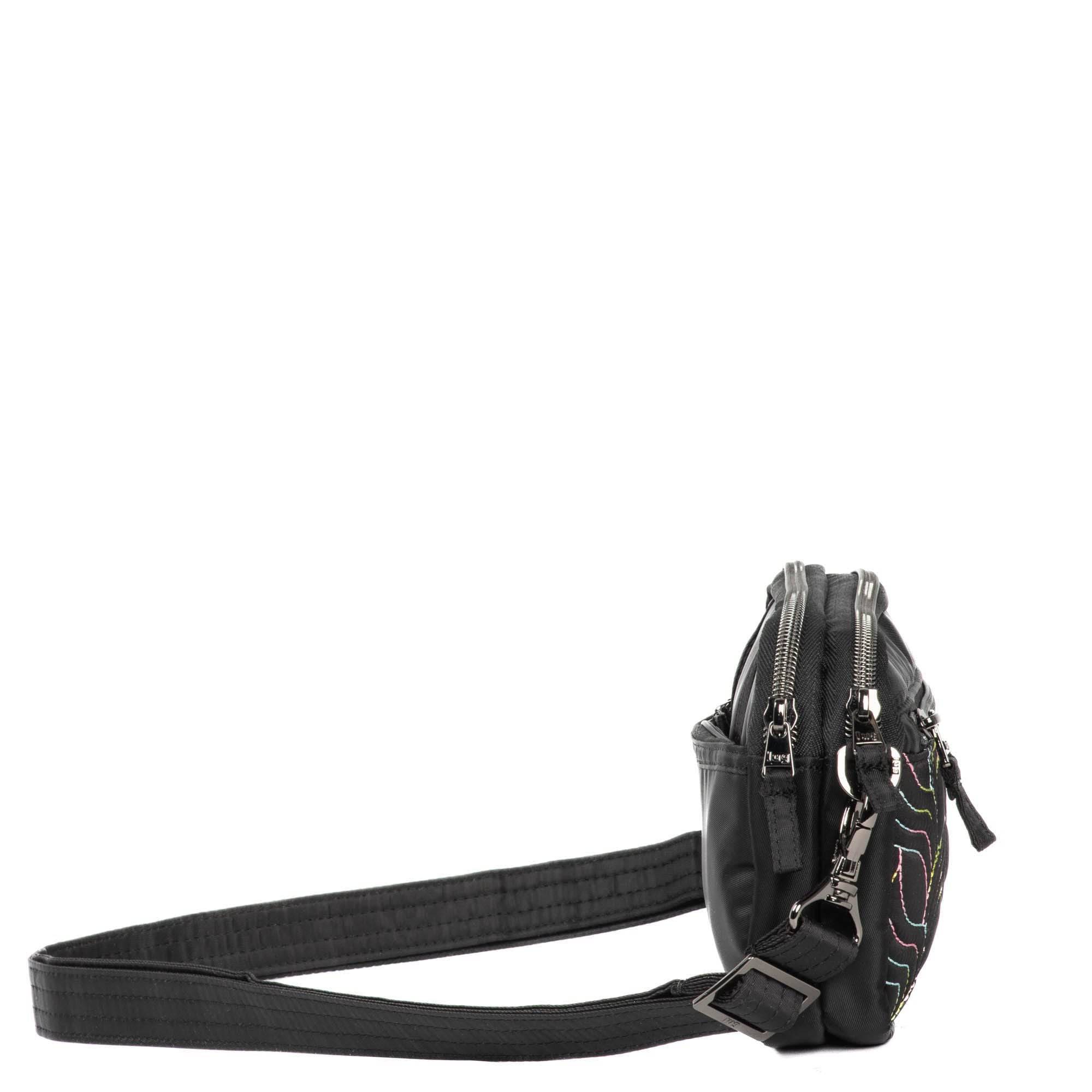 Super Coupe Convertible Crossbody Bag - BLACK ICEPOP STITCH - SuperCoupe_BlackWithIcePop_03