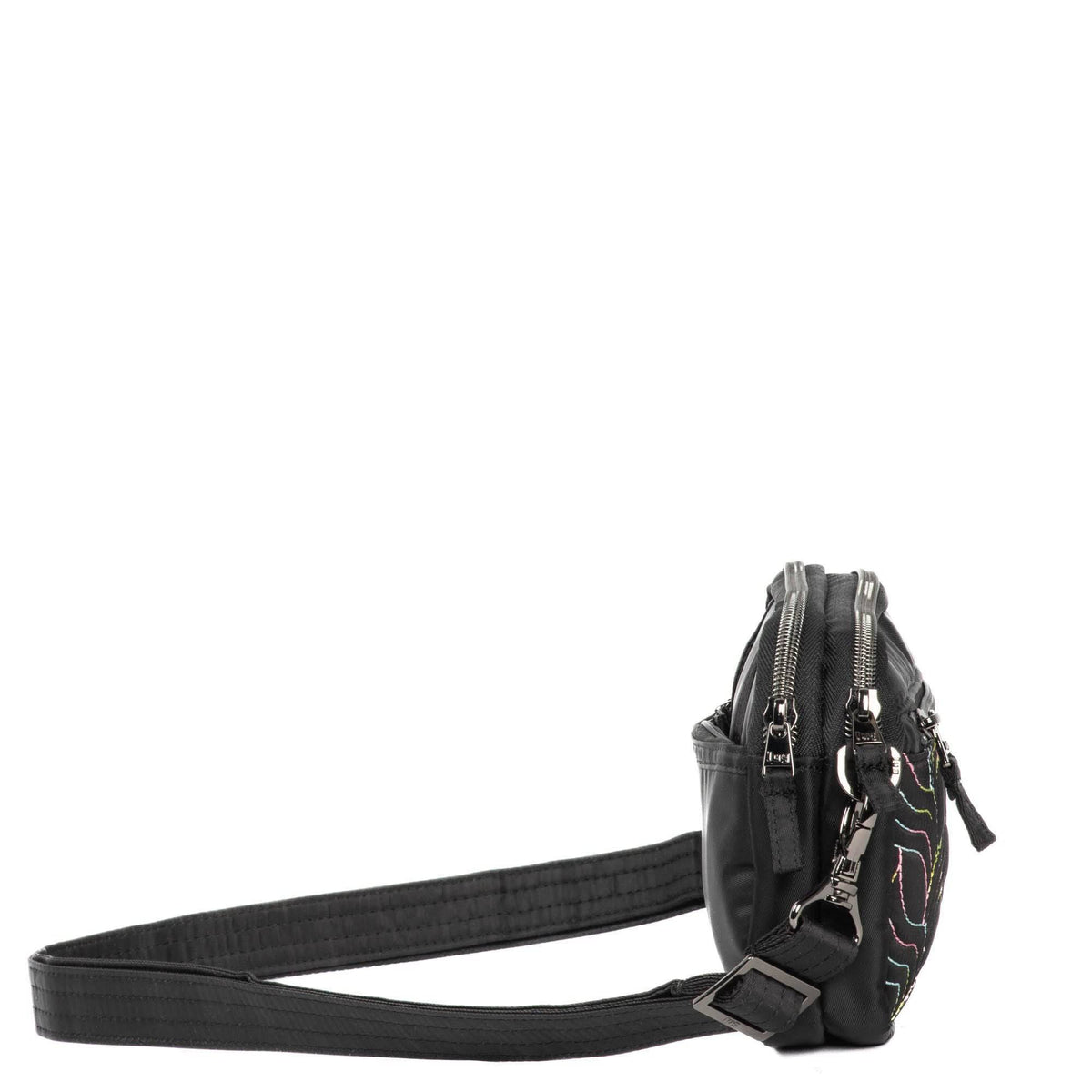 Super Coupe Convertible Crossbody Bag - BLACK ICEPOP STITCH - SuperCoupe_BlackWithIcePop_03