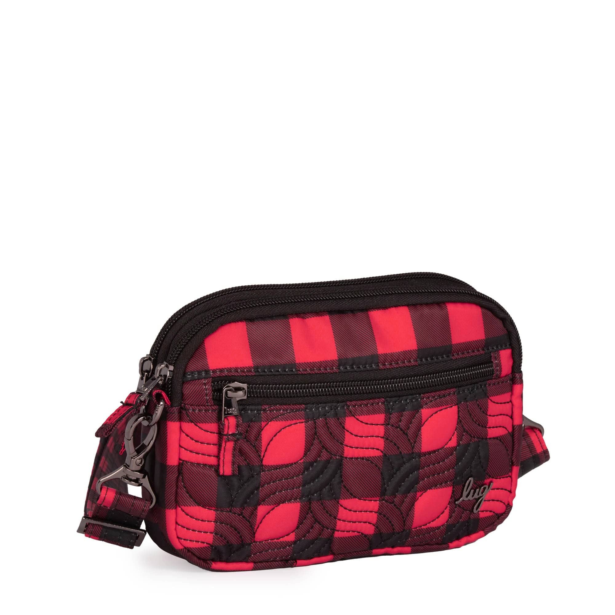 Super Coupe Convertible Crossbody Bag - BUFFALO CHECK RED SMALL - SuperCoupe_BuffaloCheckRedSmall_02_2b38af3d-a607-499a-a307-d317e280fb3a