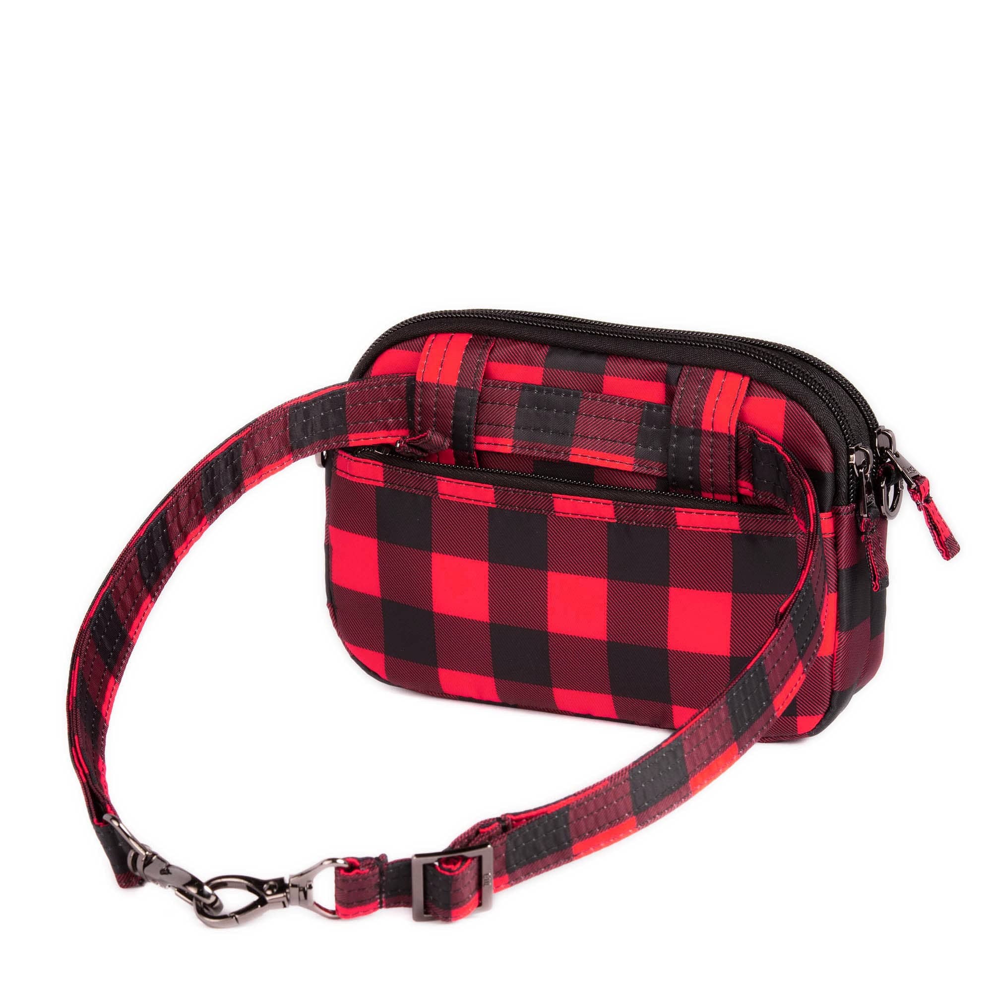 Super Coupe Convertible Crossbody Bag - BUFFALO CHECK RED SMALL - SuperCoupe_BuffaloCheckRedSmall_04_51bebe69-b208-4827-afe0-3ef5393f21fd