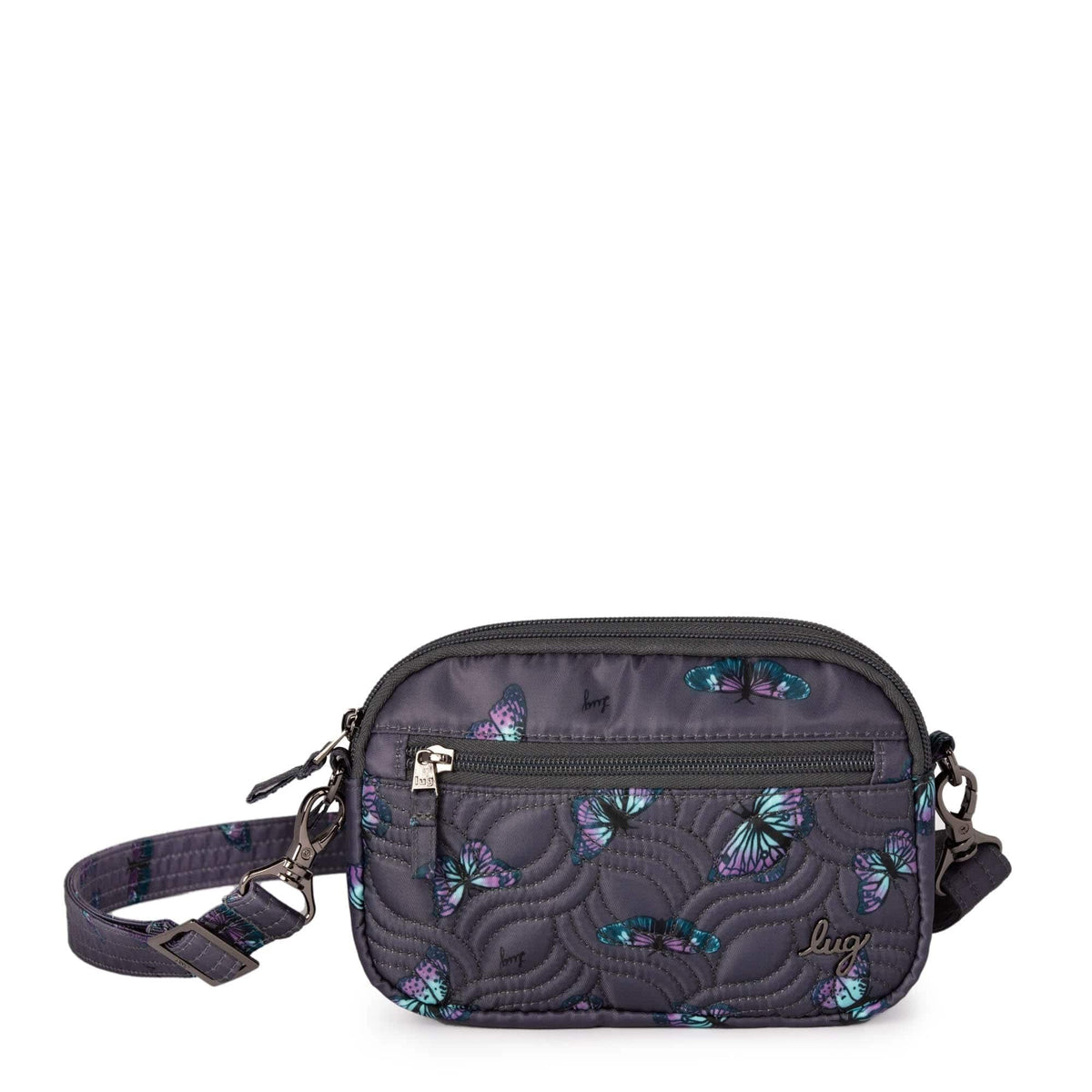 Super Coupe Convertible Crossbody Bag - BUTTERFLY GREY - SuperCoupe_ButterflyGrey_01