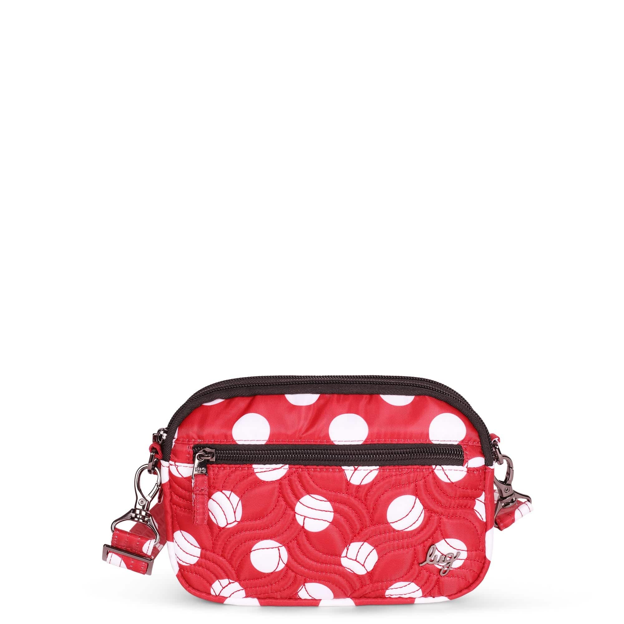 Super Coupe Convertible Crossbody Bag - CRIMSON LARGE DOT - SuperCoupe_Crimson_Lg_Dot_01
