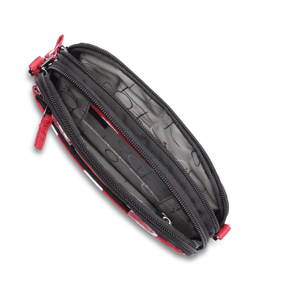 Super Coupe Convertible Crossbody Bag - CRIMSON LARGE DOT - SuperCoupe_Crimson_Lg_Dot_05