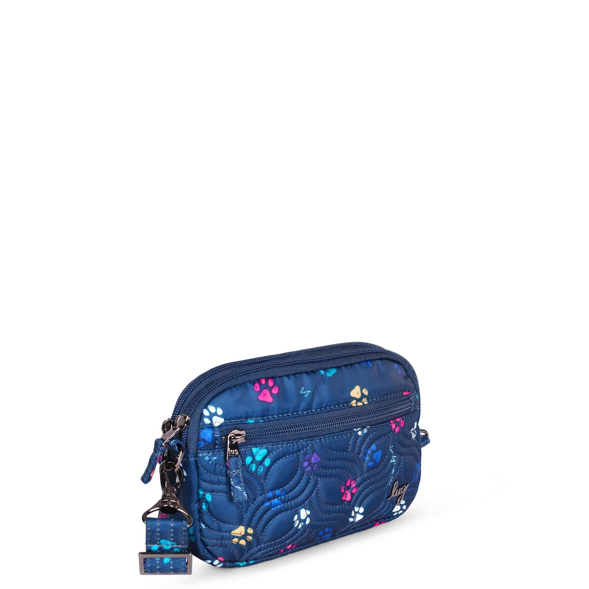 Super Coupe Convertible Crossbody Bag - PAWS NAVY - SuperCoupe_Paws_Navy_02