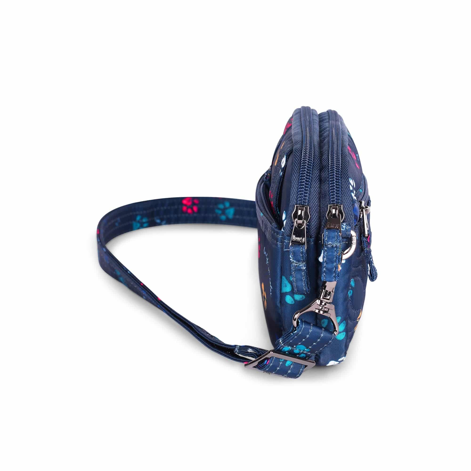 Super Coupe Convertible Crossbody Bag - PAWS NAVY - SuperCoupe_Paws_Navy_03