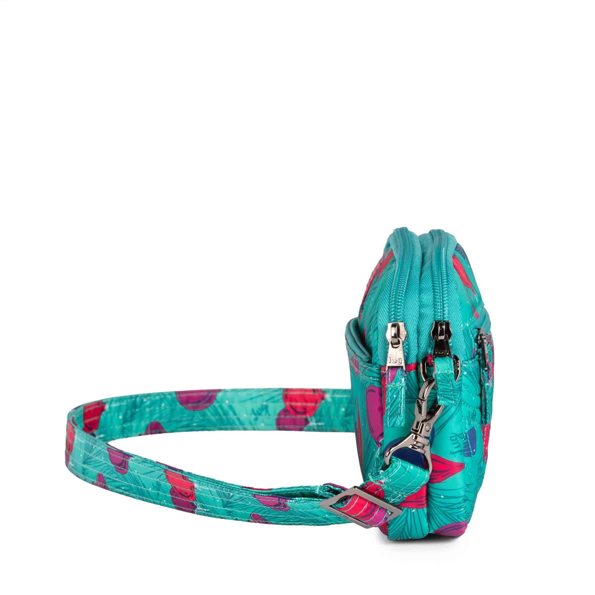 Super Coupe Convertible Crossbody Bag - PINE ORNAMENTS TEAL - SuperCoupe_PineOrnamentsTeal_03