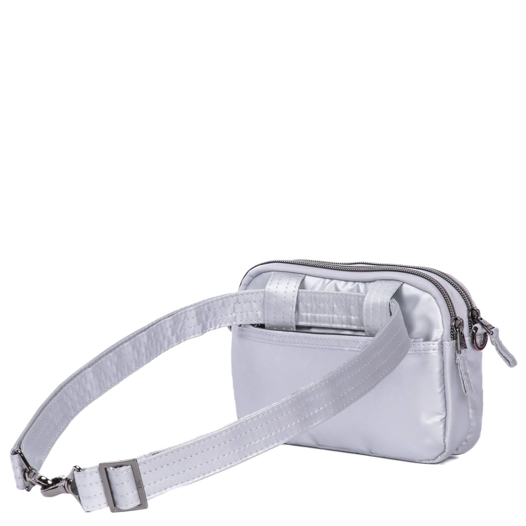 Super Coupe Convertible Crossbody Bag - METALLIC SILVER ICEPOP STITCH - SuperCoupe_SilverWithIcePop_04