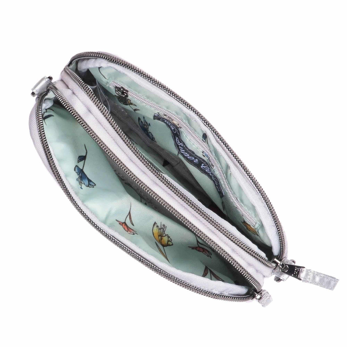 Super Coupe Convertible Crossbody Bag - METALLIC SILVER ICEPOP STITCH - SuperCoupe_SilverWithIcePop_05