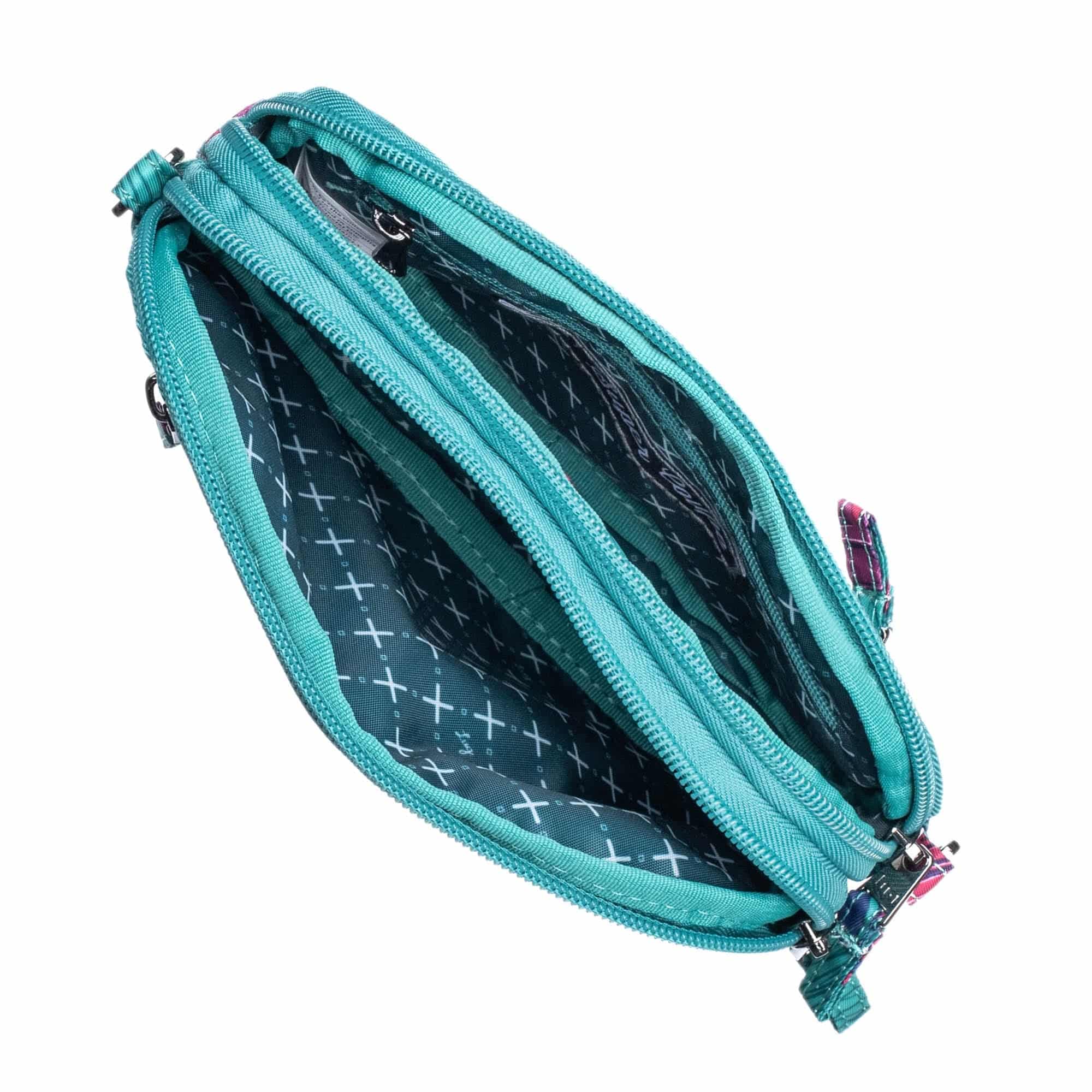 Super Coupe Convertible Crossbody Bag - PINE ORNAMENTS TEAL - Supercoupe_PineOrnamentsTeal_05