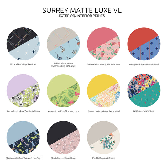 Surrey Matte Luxe VL RFID Wallet - - Surrey_Swatches