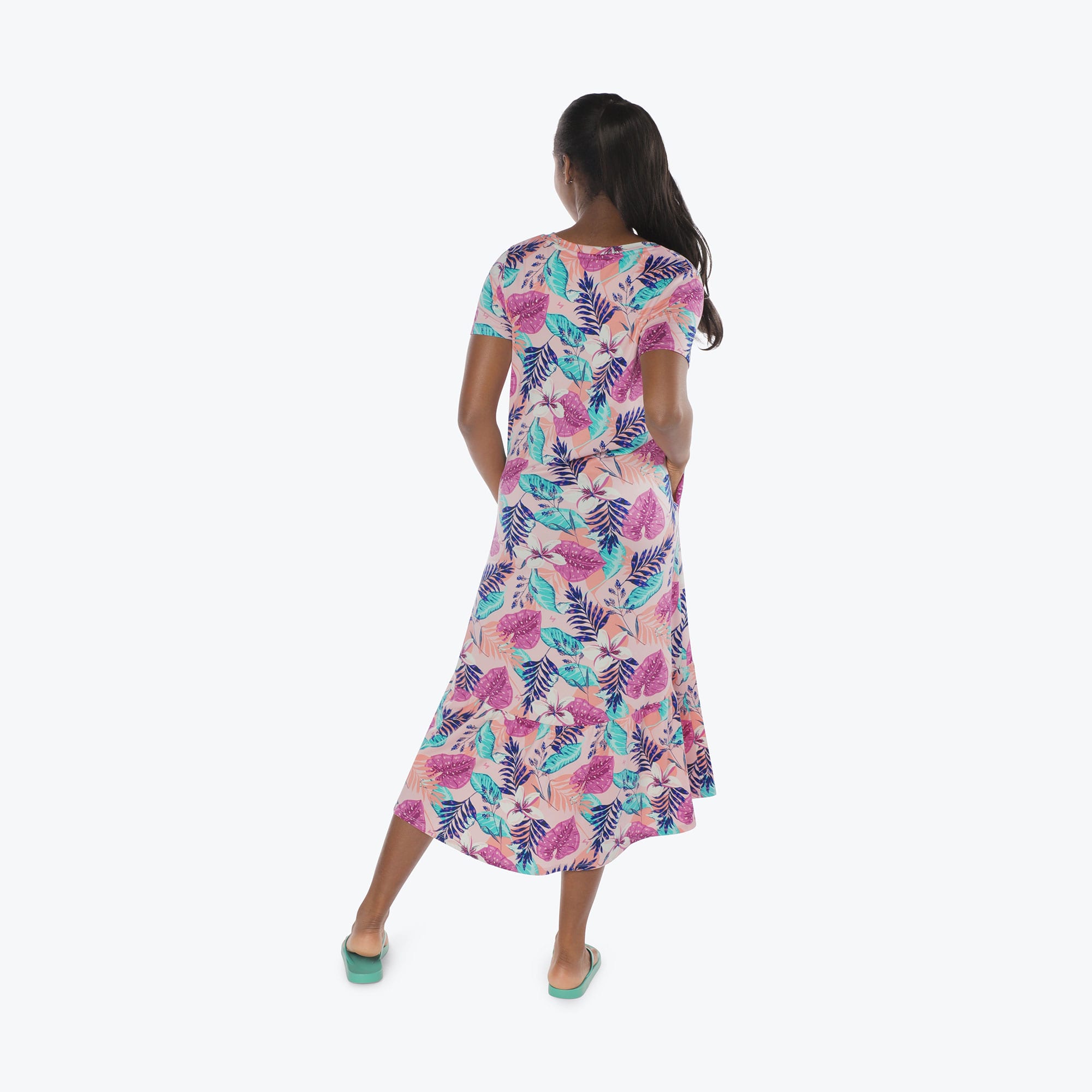 Swing High Low Maxi Dress - AZALEA PINK - Swing_Dress_Azaela-Pink_S_02