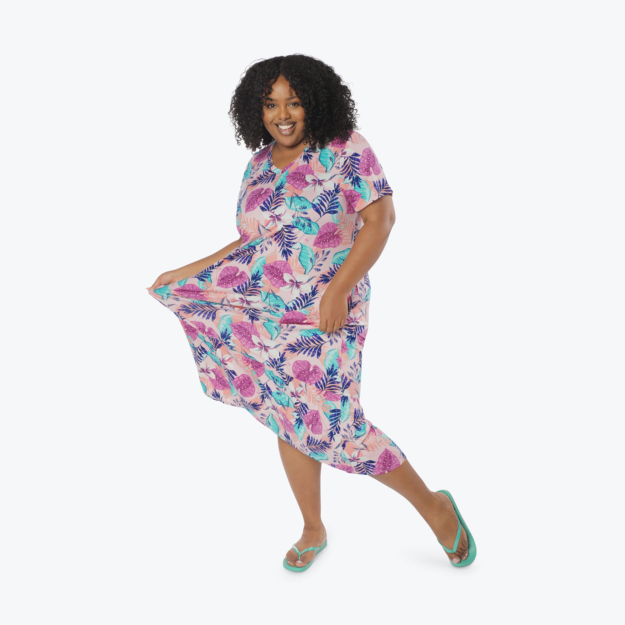 Swing High Low Maxi Dress - AZALEA PINK - Swing_Dress_Azaela-Pink_XL_01a