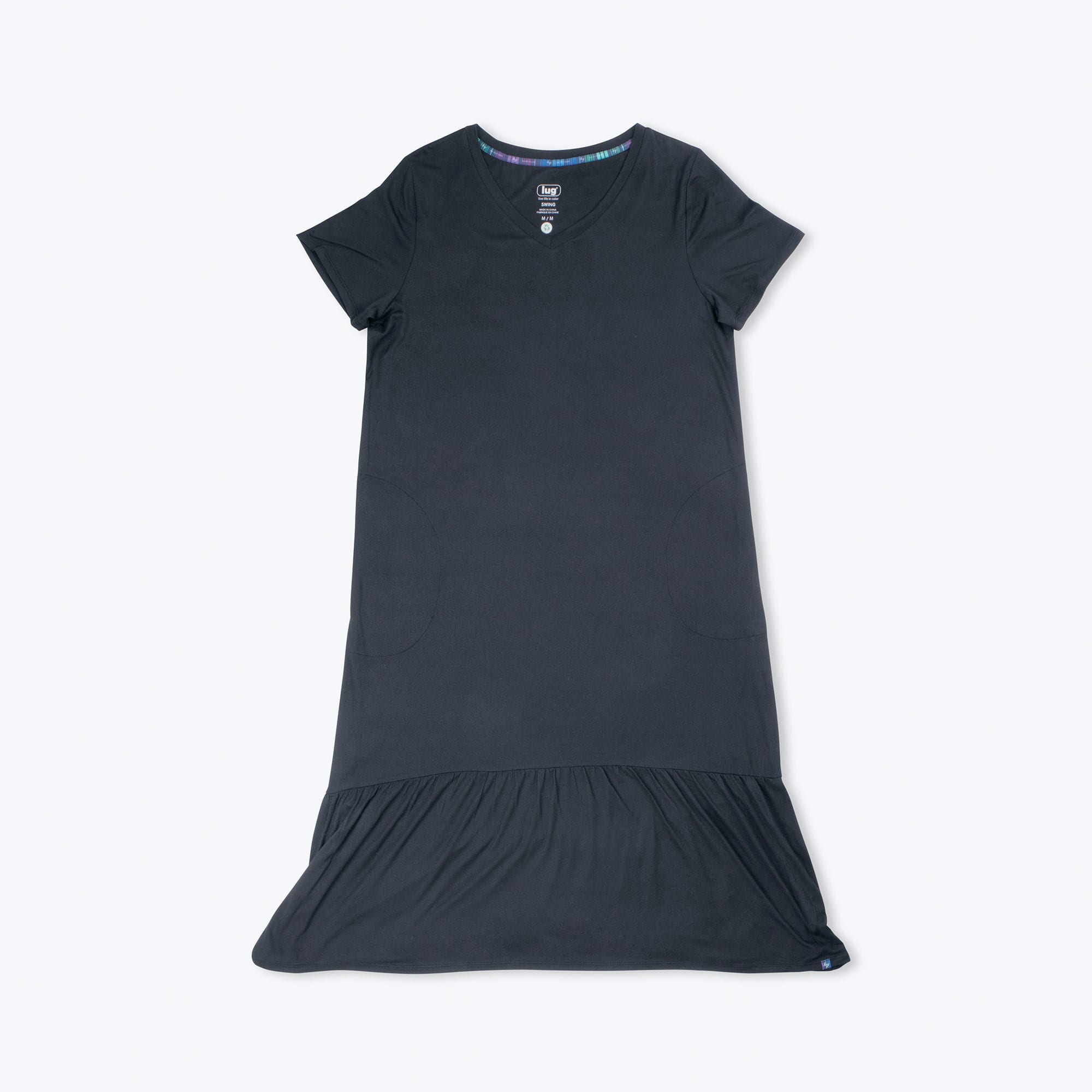 Swing High Low Maxi Dress - BLACK - Swing_Dress_Black_Flatlay_06