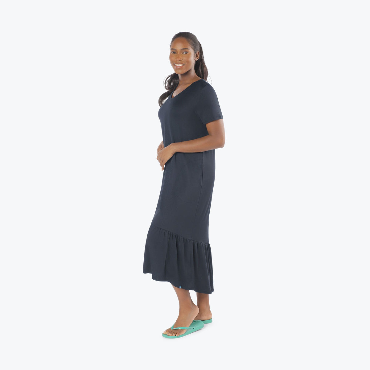 Swing High Low Maxi Dress - BLACK - Swing_Dress_Black_S_03