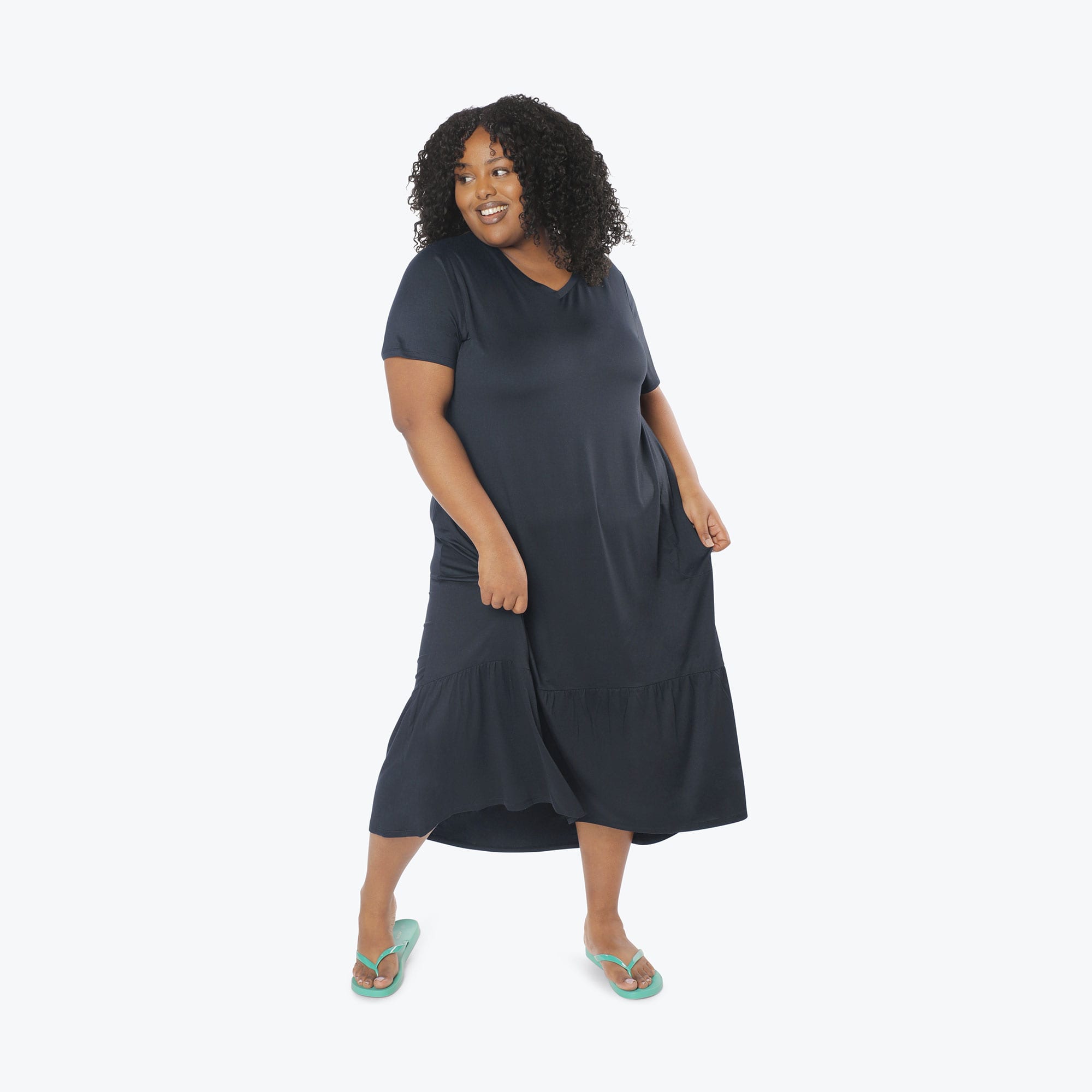 Swing High Low Maxi Dress - BLACK - Swing_Dress_Black_XL_05