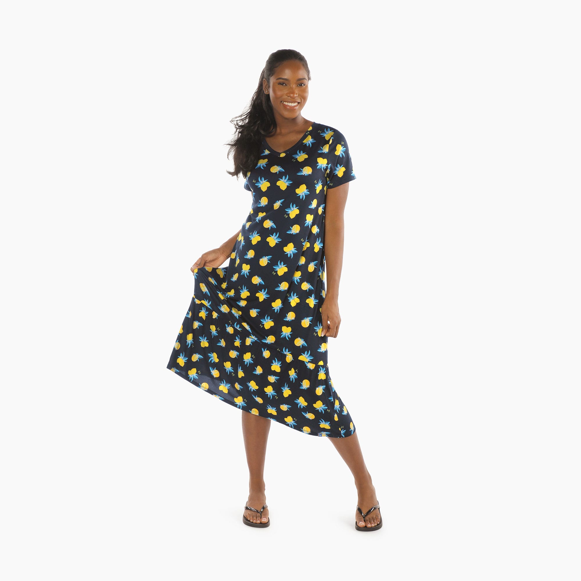 Swing High Low Maxi Dress - CITRUS - Swing_Dress_Citrus_S_01a