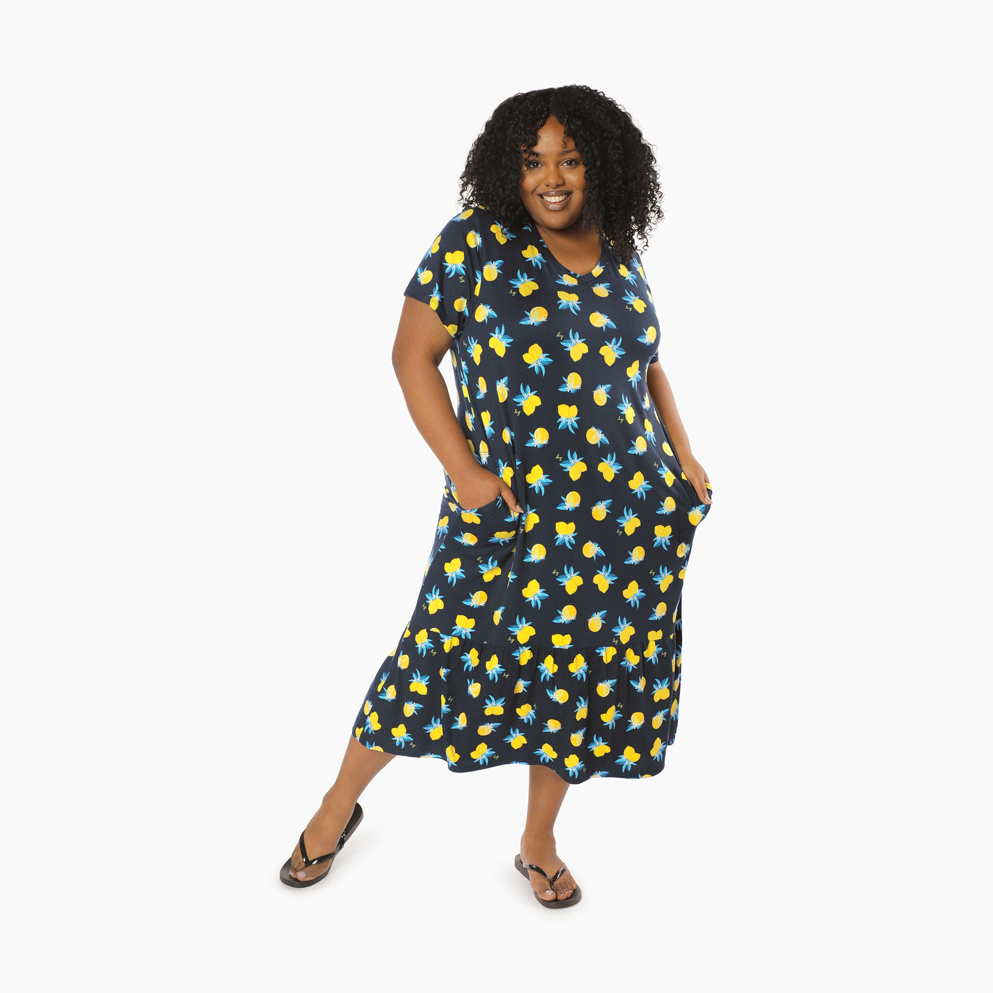 Swing High Low Maxi Dress - CITRUS - Swing_Dress_Citrus_XL_01a