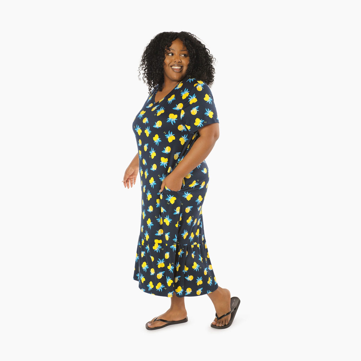 Swing High Low Maxi Dress - CITRUS - Swing_Dress_Citrus_XL_03
