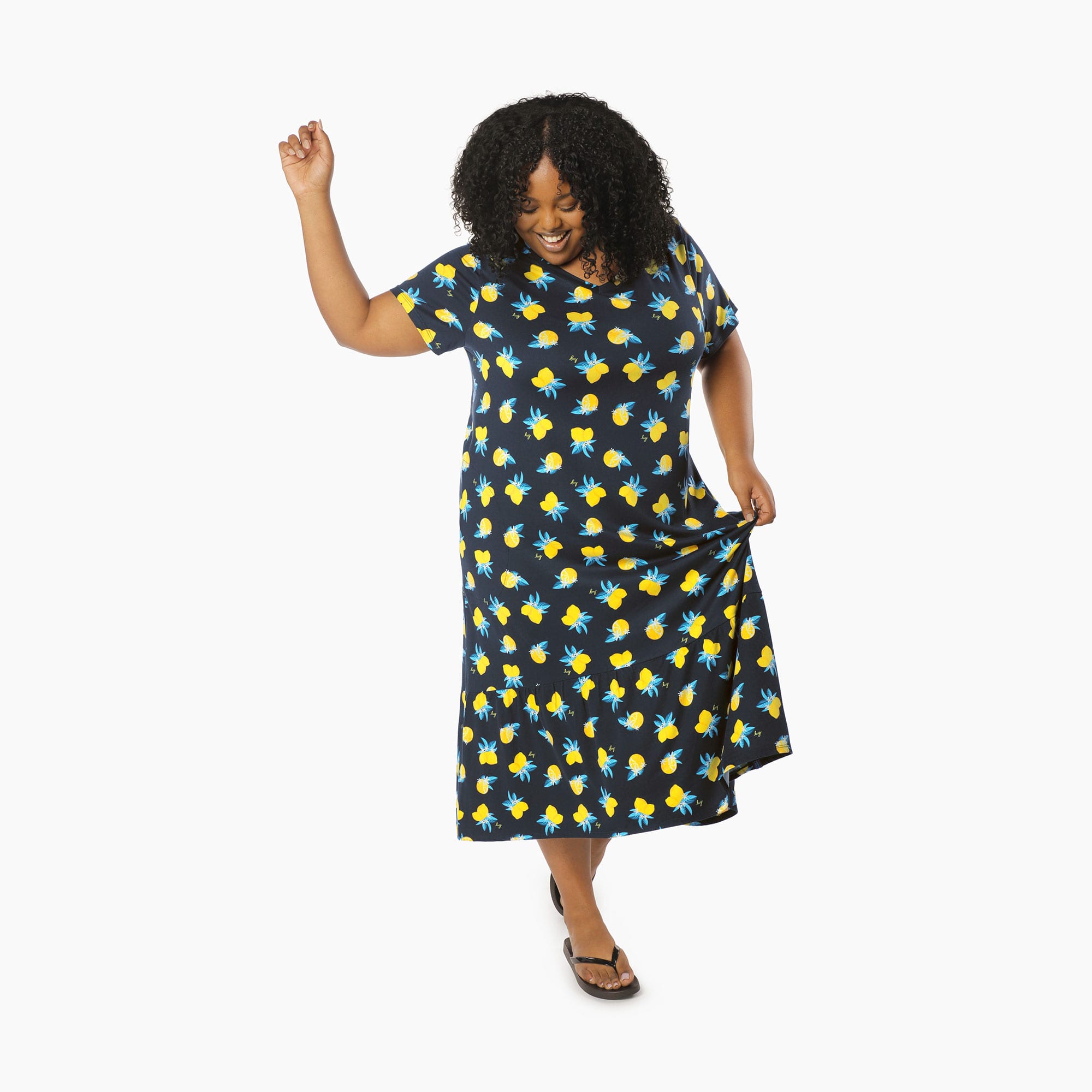 Swing High Low Maxi Dress - CITRUS - Swing_Dress_Citrus_XL_05