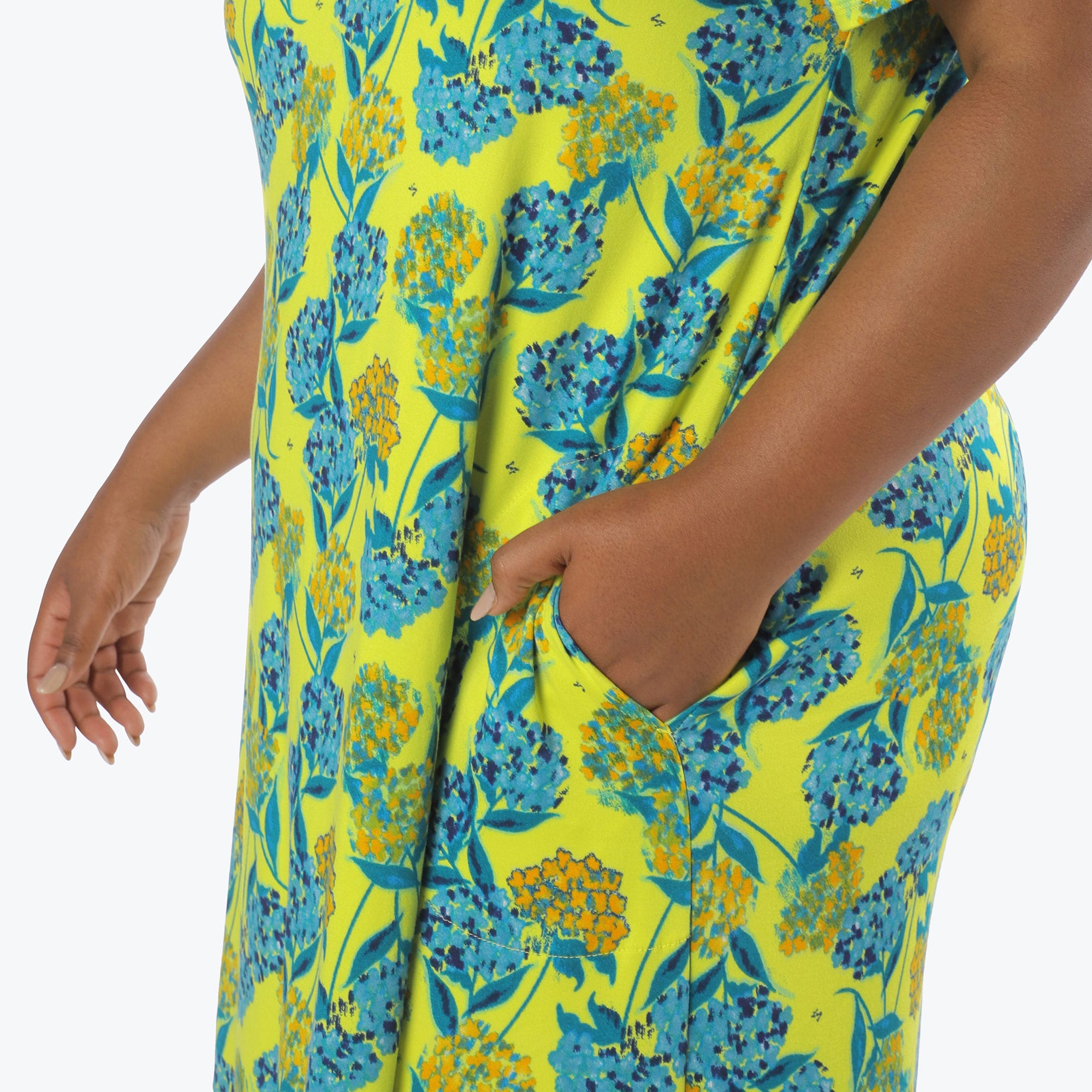 Swing High Low Maxi Dress - HYDRANGEA YELLOW - Swing_Dress_Hydrangea-Yellow_XL_04