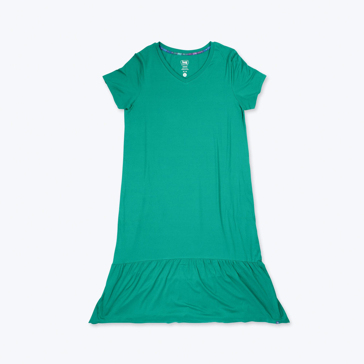 Swing High Low Maxi Dress - KELLY GREEN - Swing_Dress_Kelly-Green_Flatlay_06