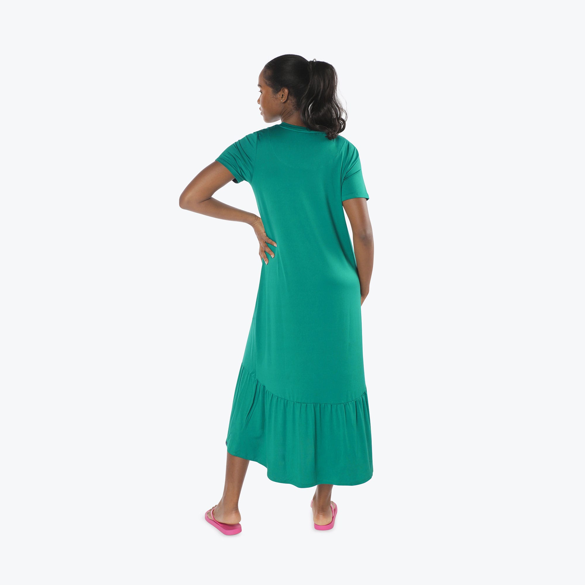 Swing High Low Maxi Dress - KELLY GREEN - Swing_Dress_Kelly-Green_S_02