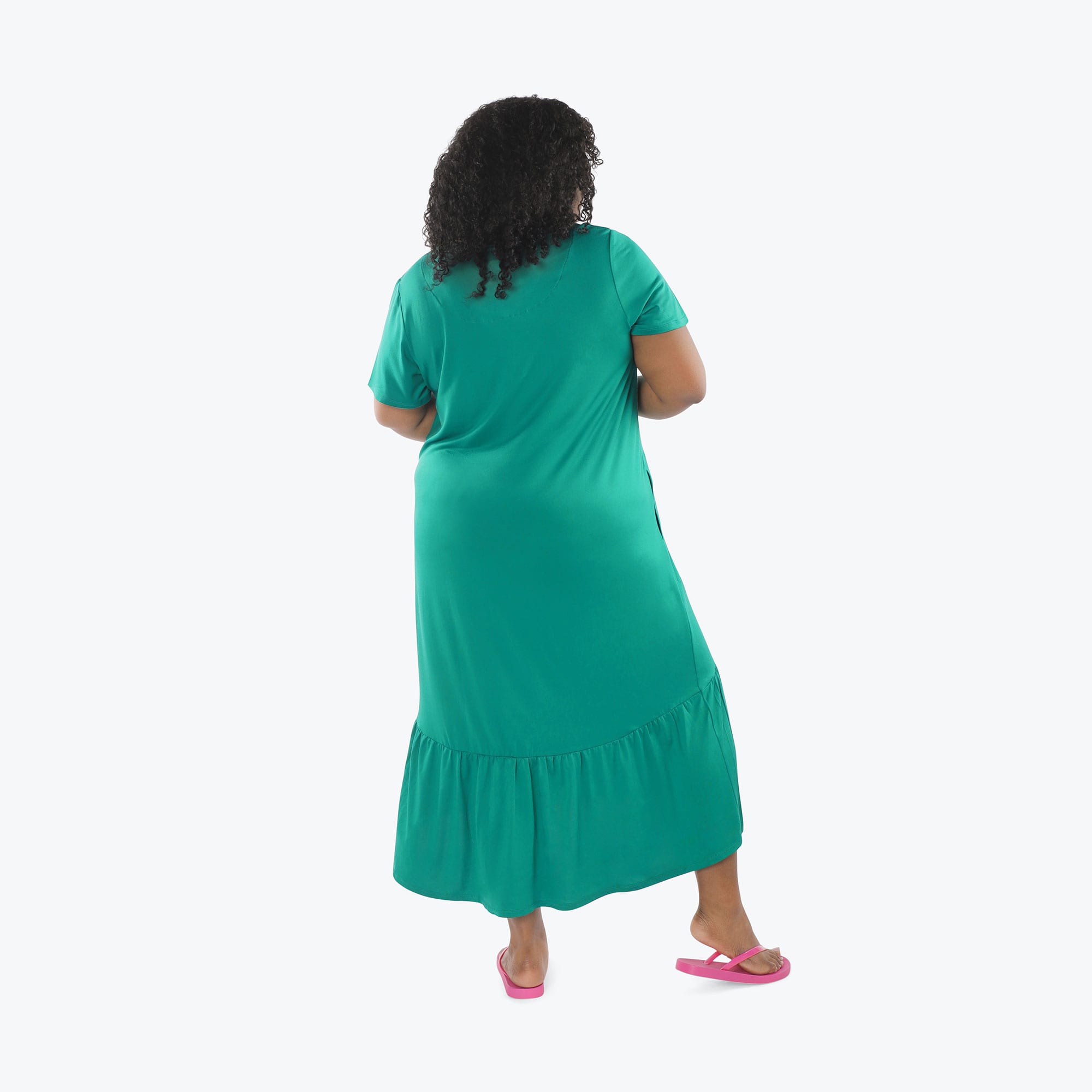 Swing High Low Maxi Dress - KELLY GREEN - Swing_Dress_Kelly-Green_XL_02