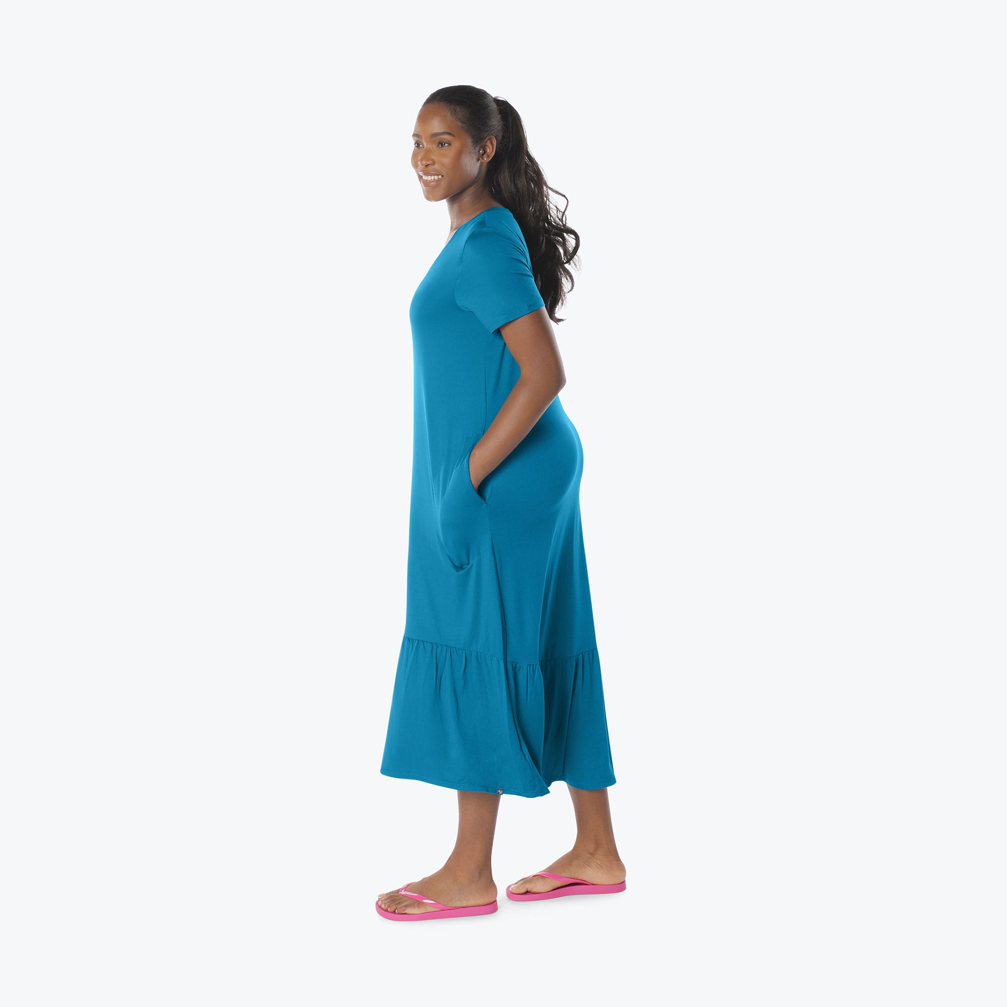 Swing High Low Maxi Dress - OCEAN BLUE - Swing_Dress_Ocean-Blue_S_03