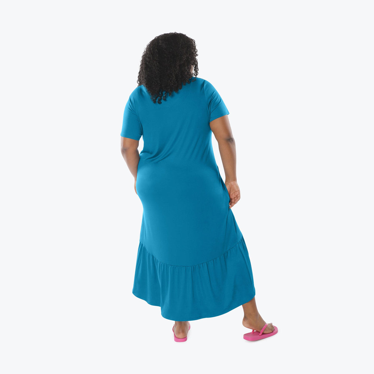 Swing High Low Maxi Dress - OCEAN BLUE - Swing_Dress_Ocean-Blue_XL_02