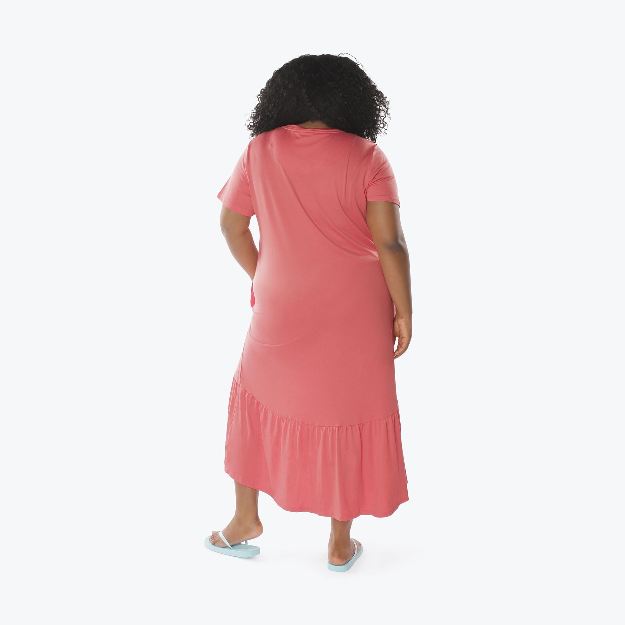 Swing High Low Maxi Dress - WATERMELON ICEPOP - Swing_Dress_Watermelon-Icepop_XL_02