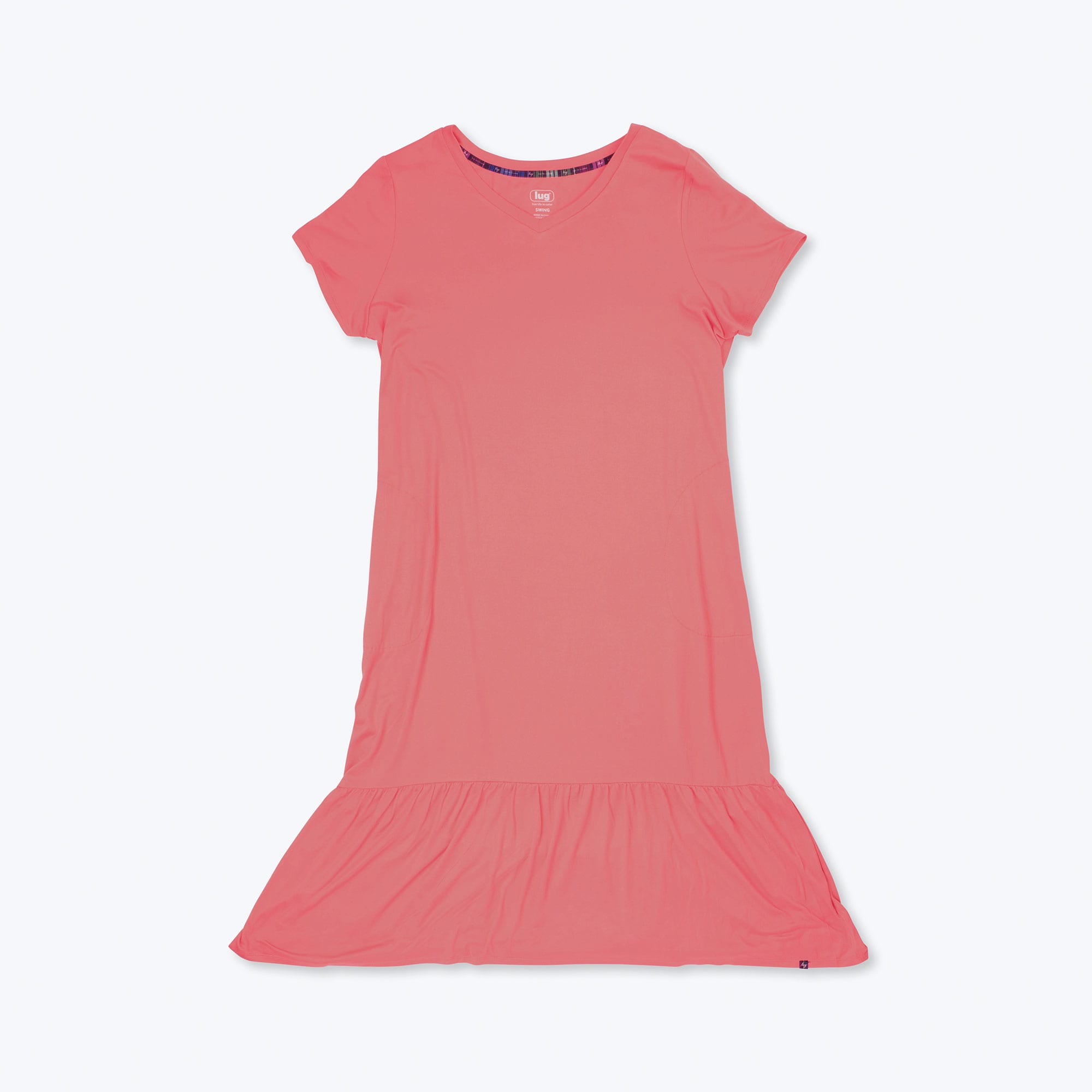 Swing High Low Maxi Dress - WATERMELON ICEPOP - Swing_Dress_WatermelonIcePop_Flatlay_06