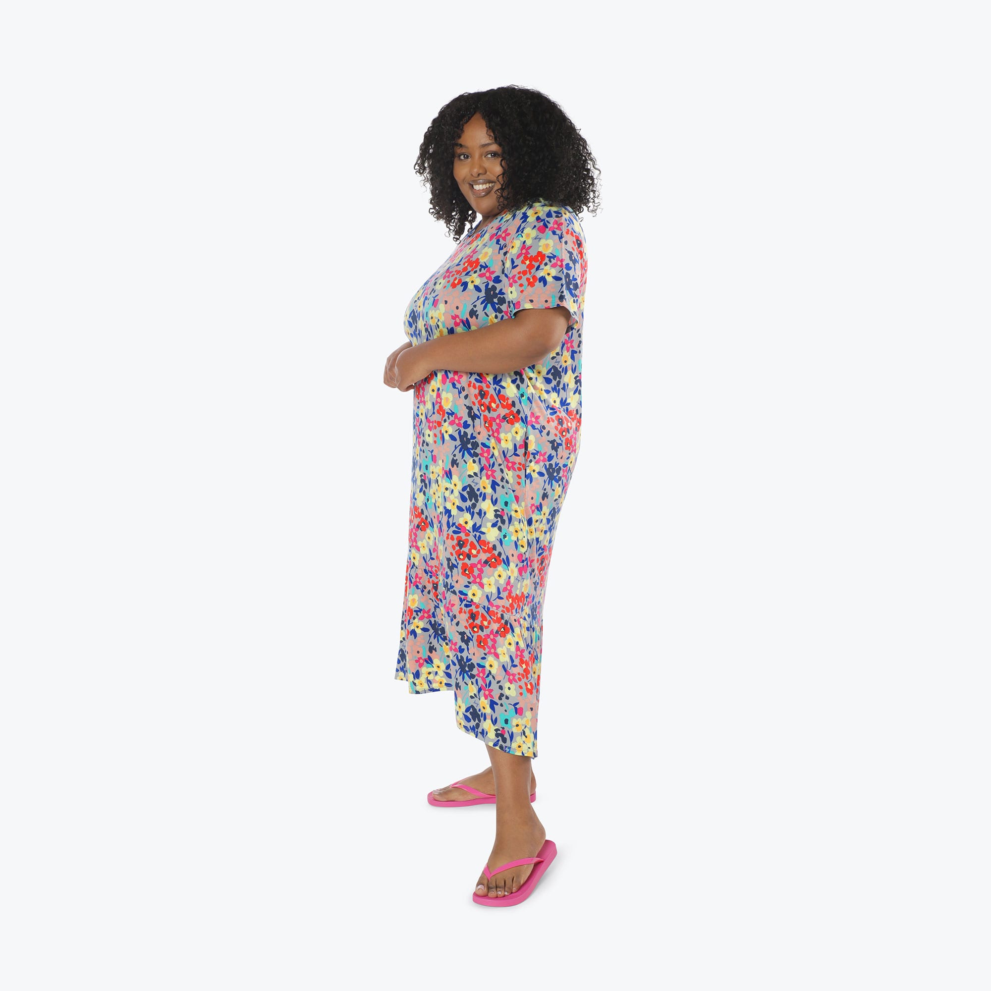 Swing High Low Maxi Dress - WILDFLOWER MULTI - Swing_Dress_WildflowerMulti_XL_03