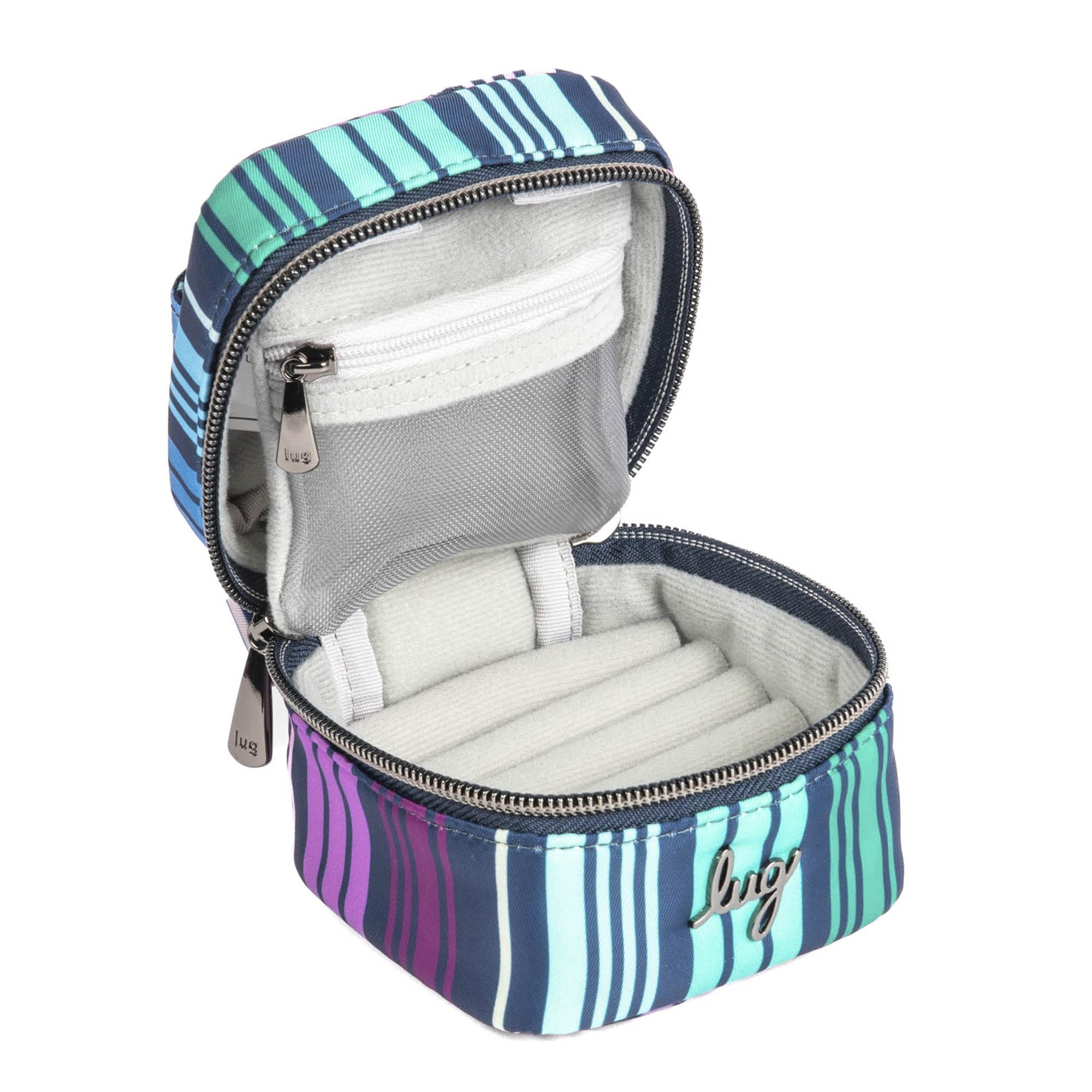 Swizzle Mini Jewelry Case - LOVE STRIPE MULTI - SwizzleMini_LoveStripeMulti_05