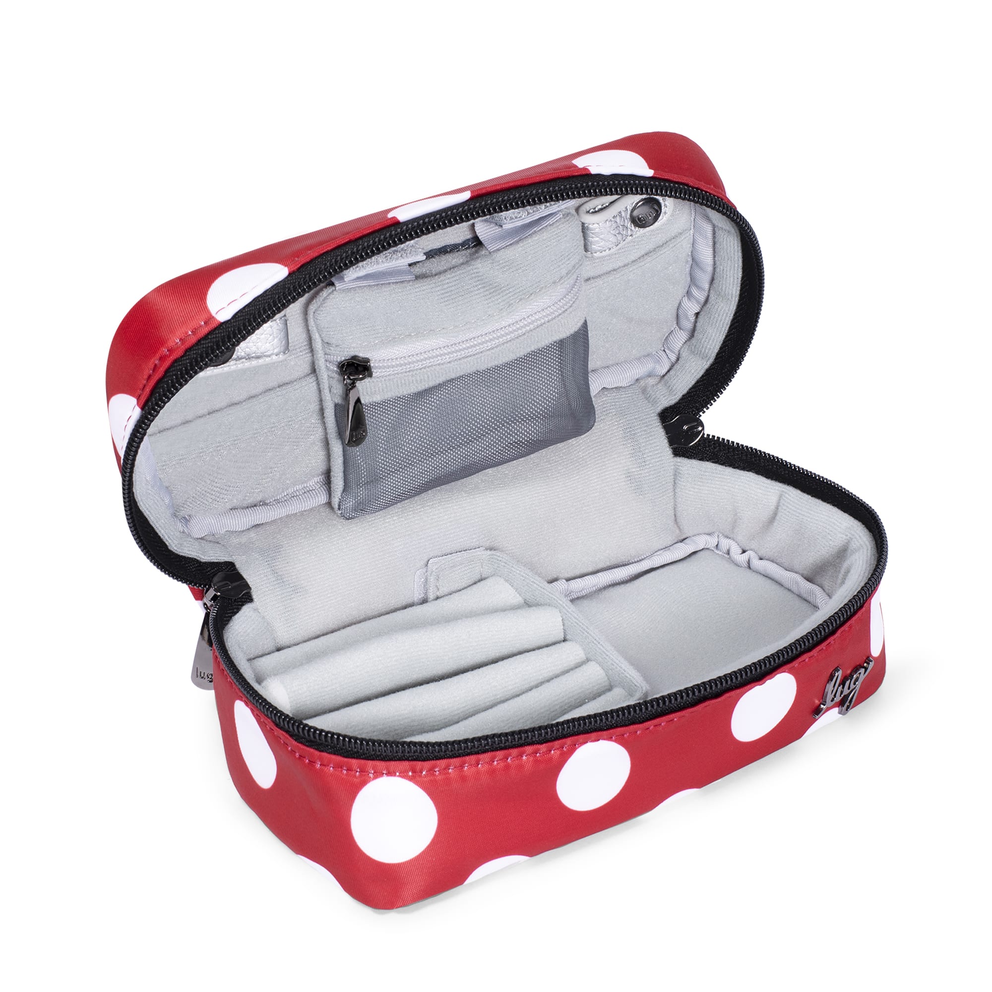 Swizzle Jewelry Case - CRIMSON LARGE DOT - Swizzle_CrimsonLgDot_05