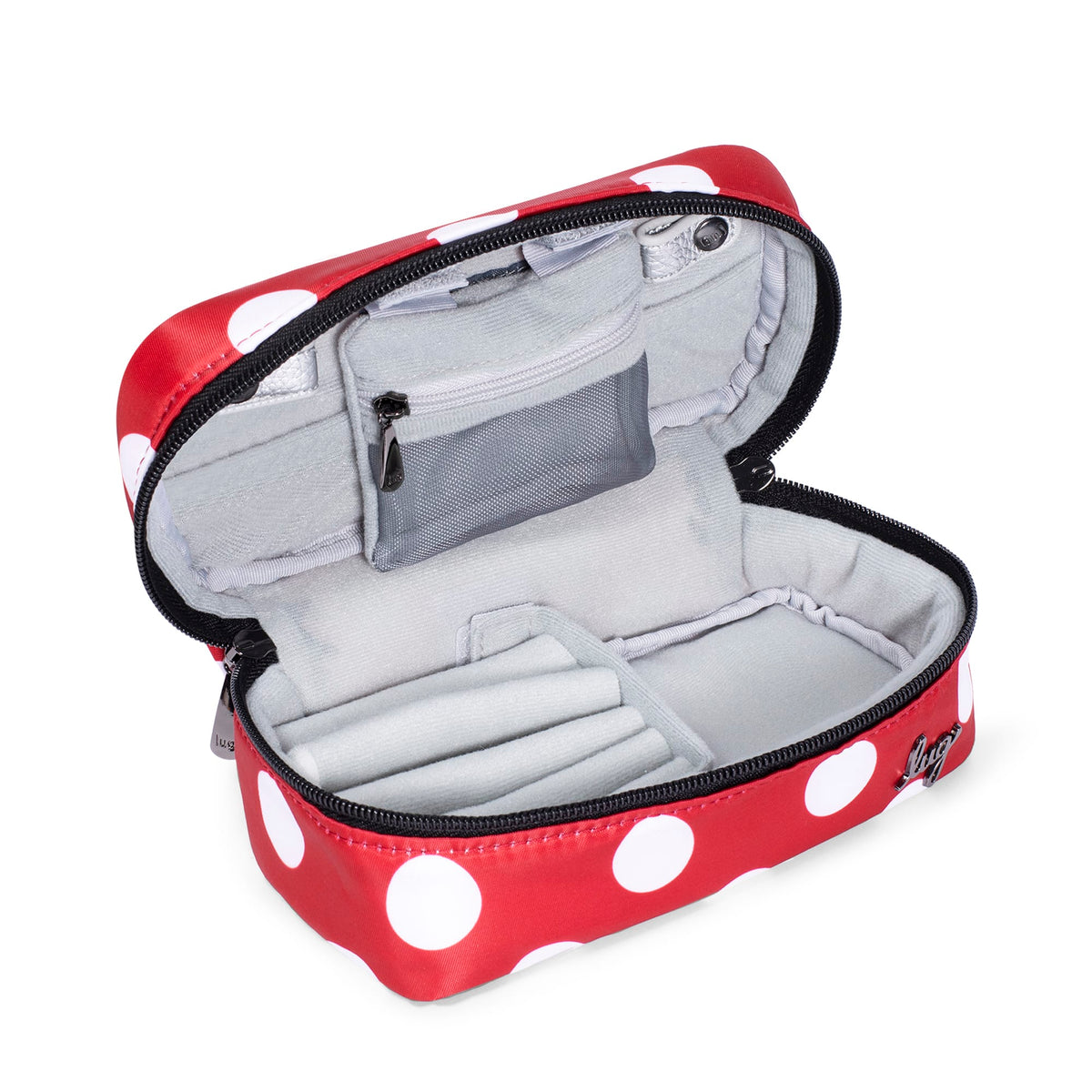 Swizzle Jewelry Case - CRIMSON LARGE DOT - Swizzle_CrimsonLgDot_05