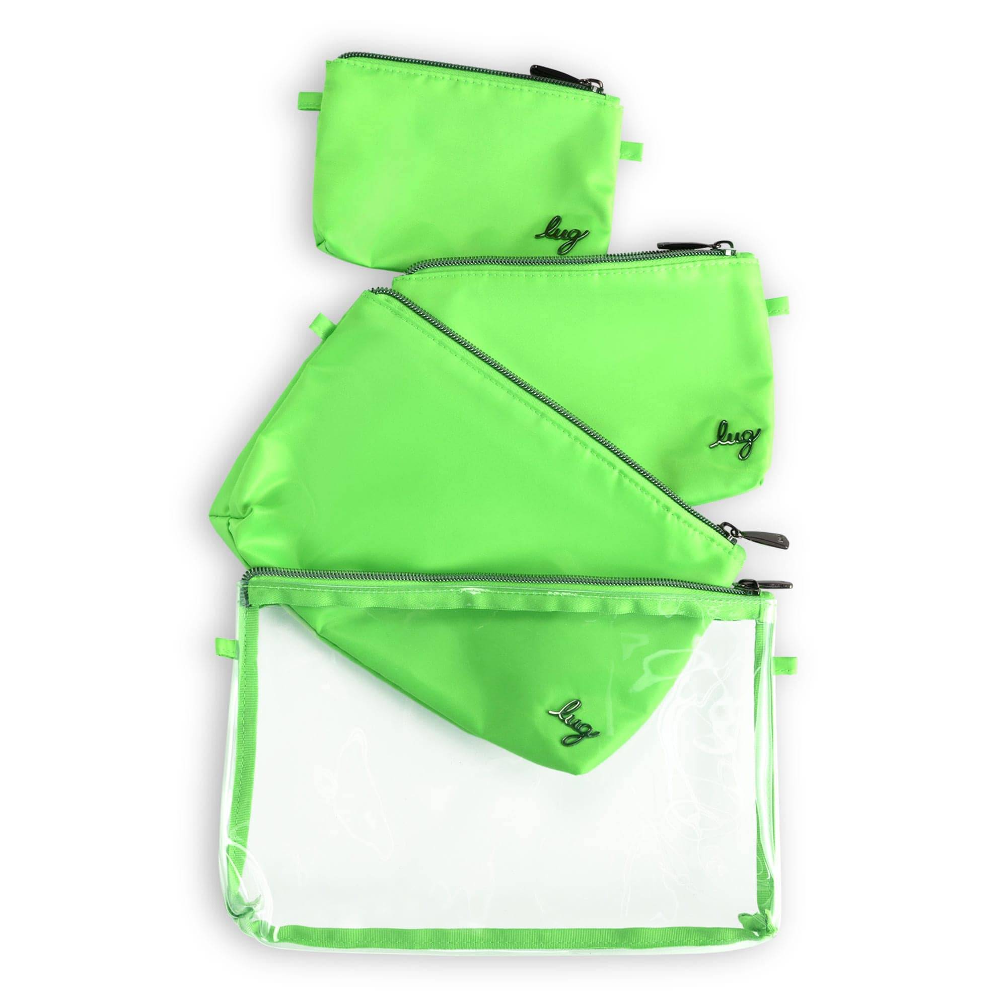 Tackle 4pc Storage Pouches - LIME - TacklePouches_Green_03