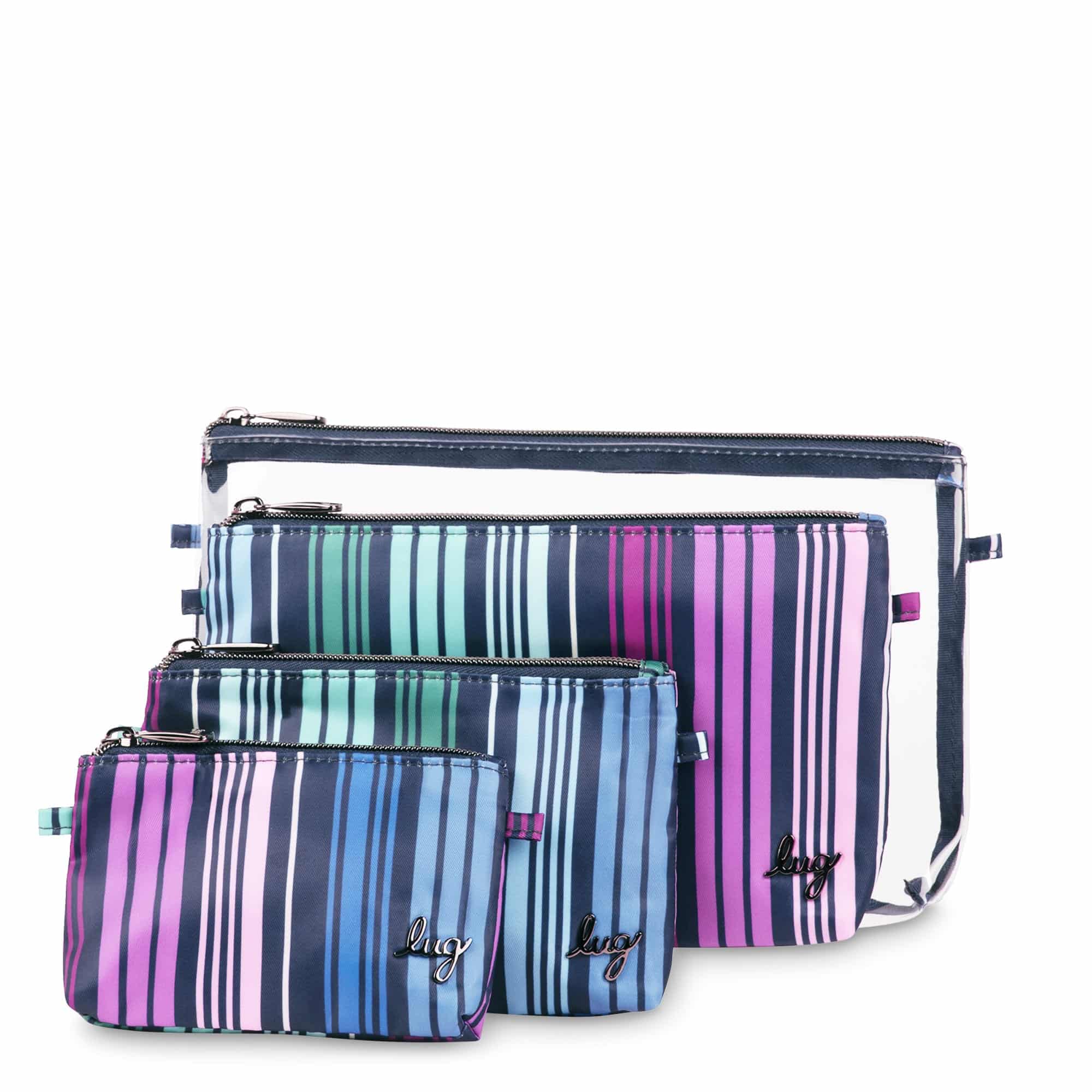 Tackle 4pc Storage Pouches - LOVE STRIPE MULTI - TacklePouches_Love_Straps_01