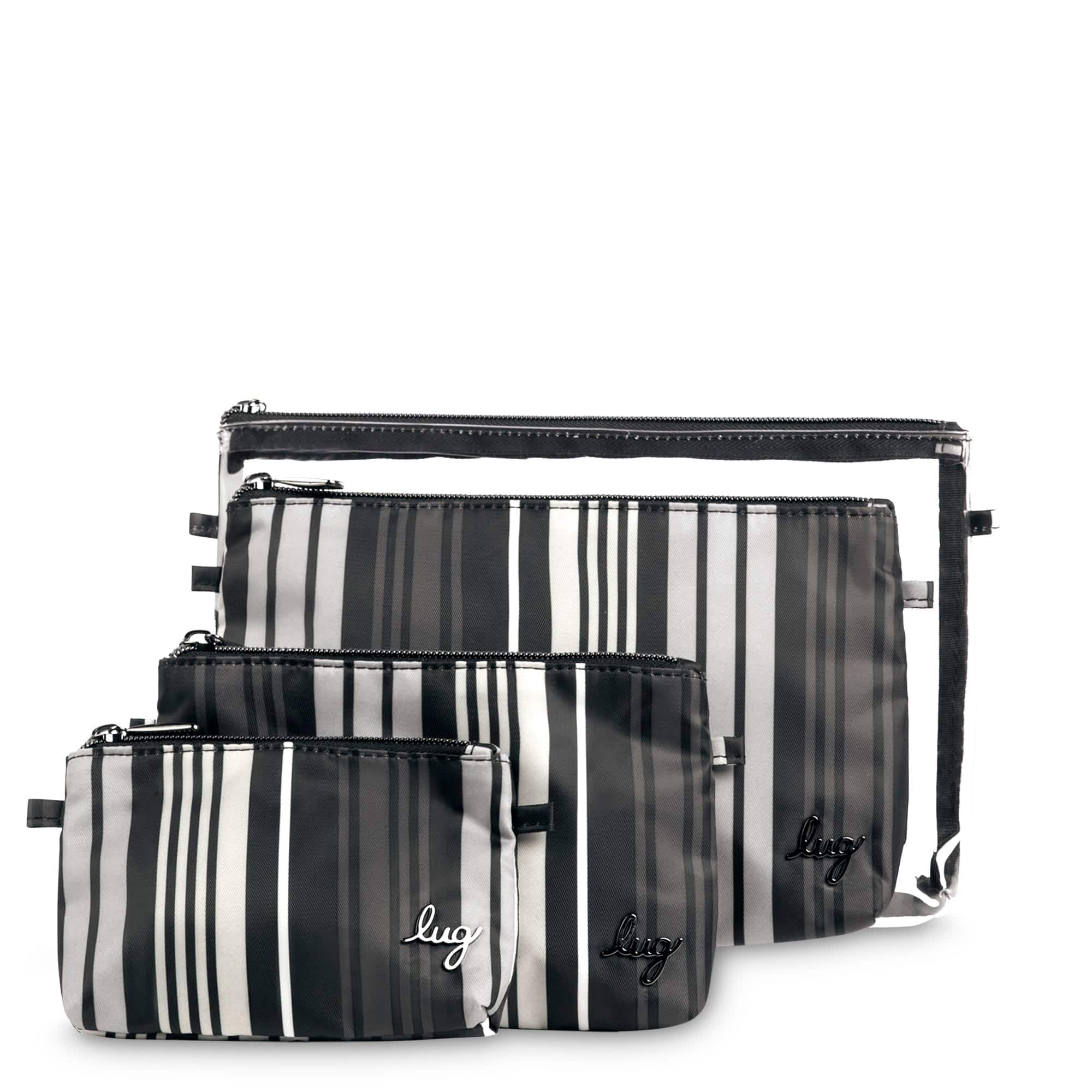 Tackle 4pc Storage Pouches - LOVE STRIPE BLACK - TacklePouches_Love_Stripe_Black_01