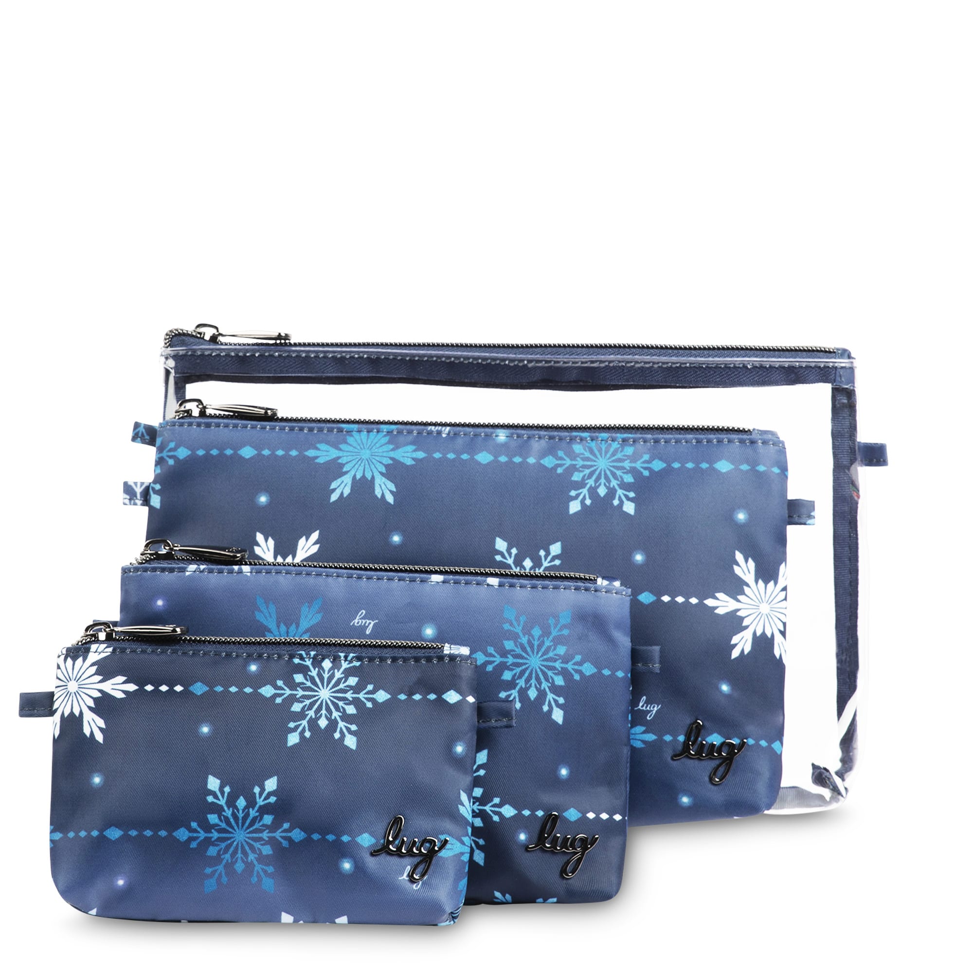 Tackle 4pc Storage Pouches - SNOWFLAKE NAVY - TacklePouches_Snowflake_Navy_01