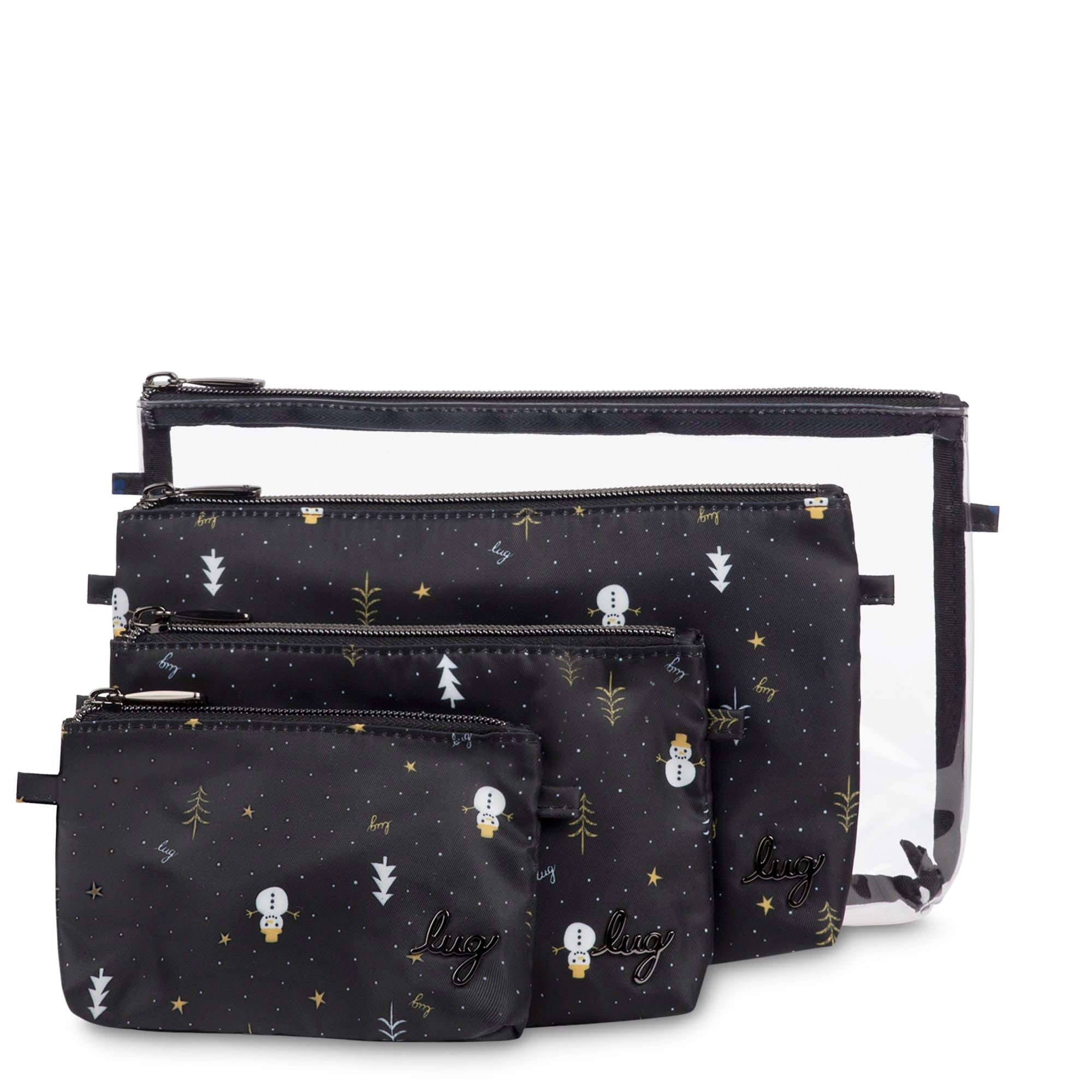 Tackle 4pc Storage Pouches - SNOWMAN TREES - TacklePouches_Snowman_Trees_01