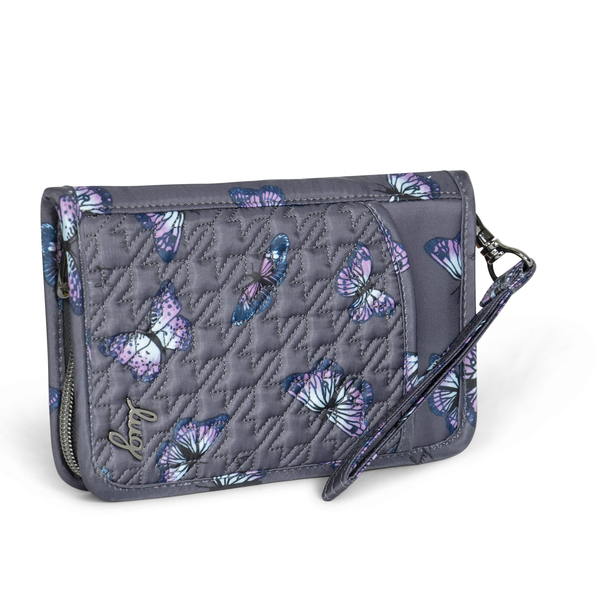 Tandem Zip SE RFID Wallet - BUTTERFLY GREY - TandemSE_Butterfley_Grey_02