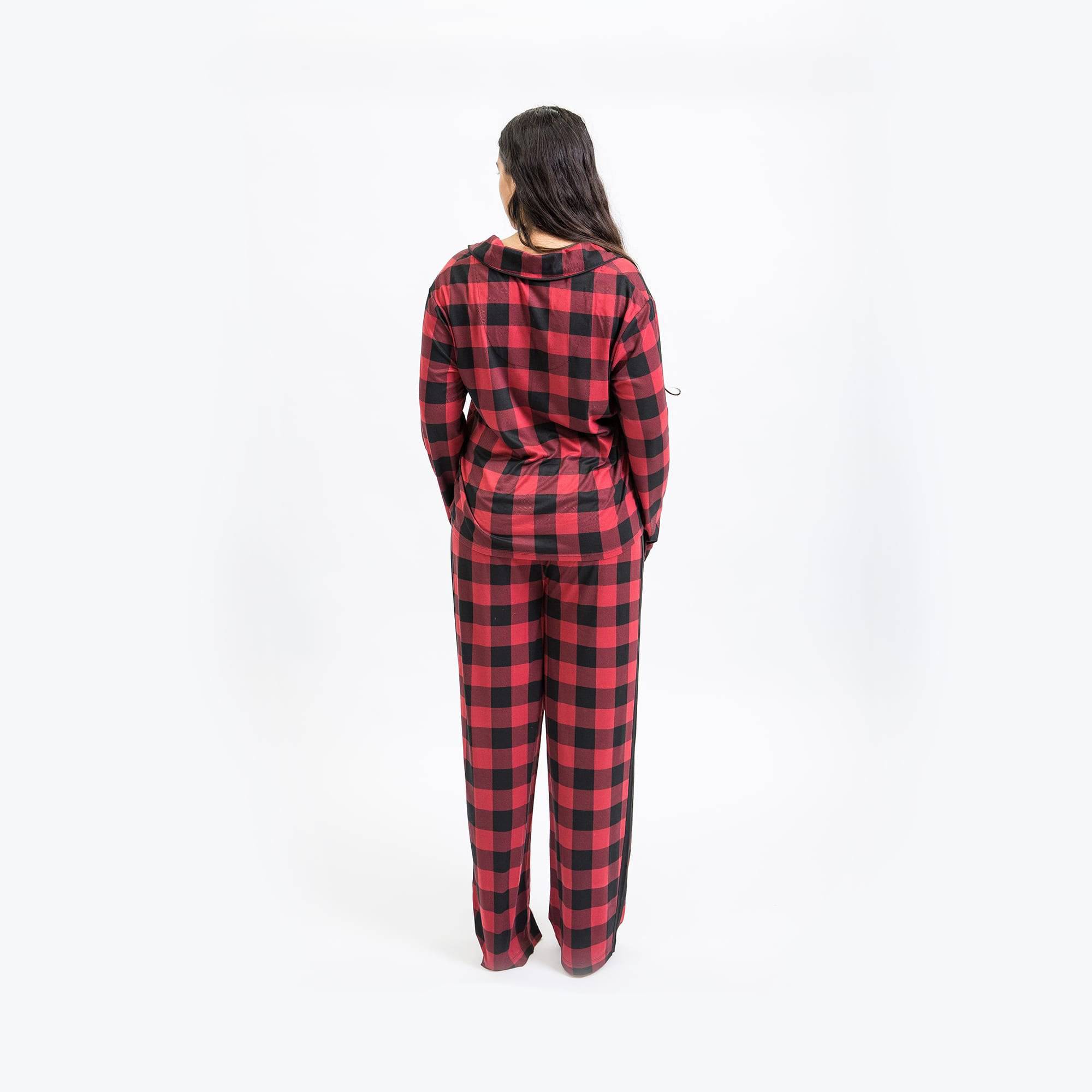 Tandem Collar Pajama Set - BUFFALO CHECK RED - Tandem_BuffaloCheckRed_M_02