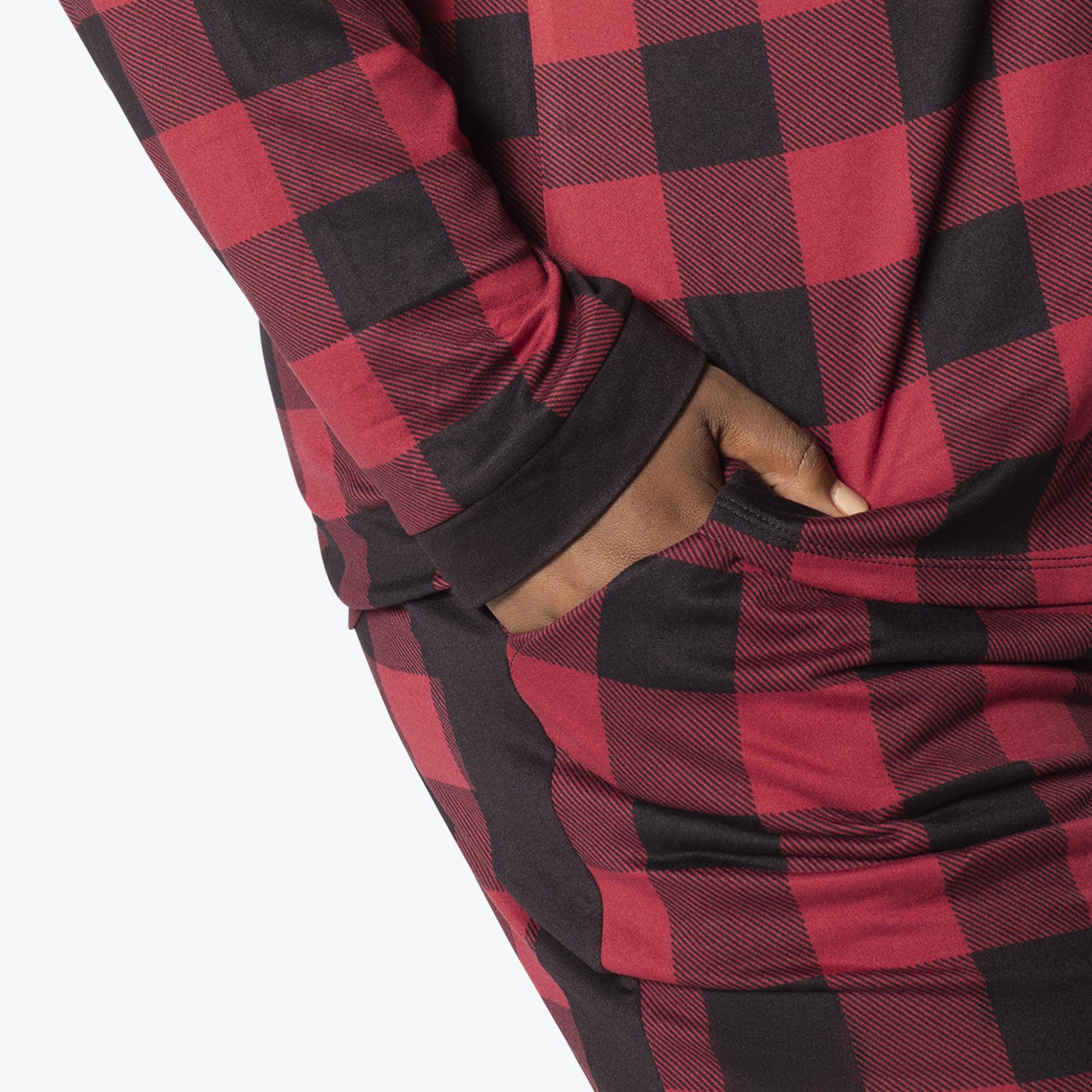 Tandem Collar Pajama Set - BUFFALO CHECK RED - Tandem_BuffaloRedCheck_XL_04