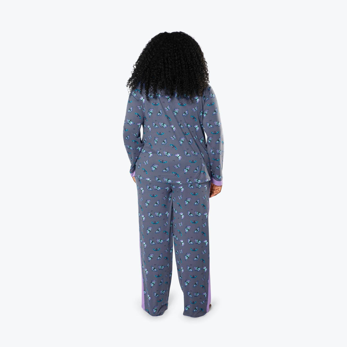 Tandem Collar Pajama Set - BUTTERFLY GREY - Tandem_ButterflyGrey_XL_02