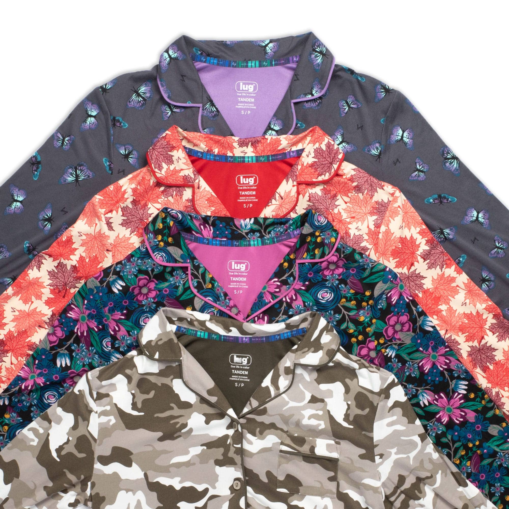 Tandem Collar Pajama Set - - Tandem_Group_01