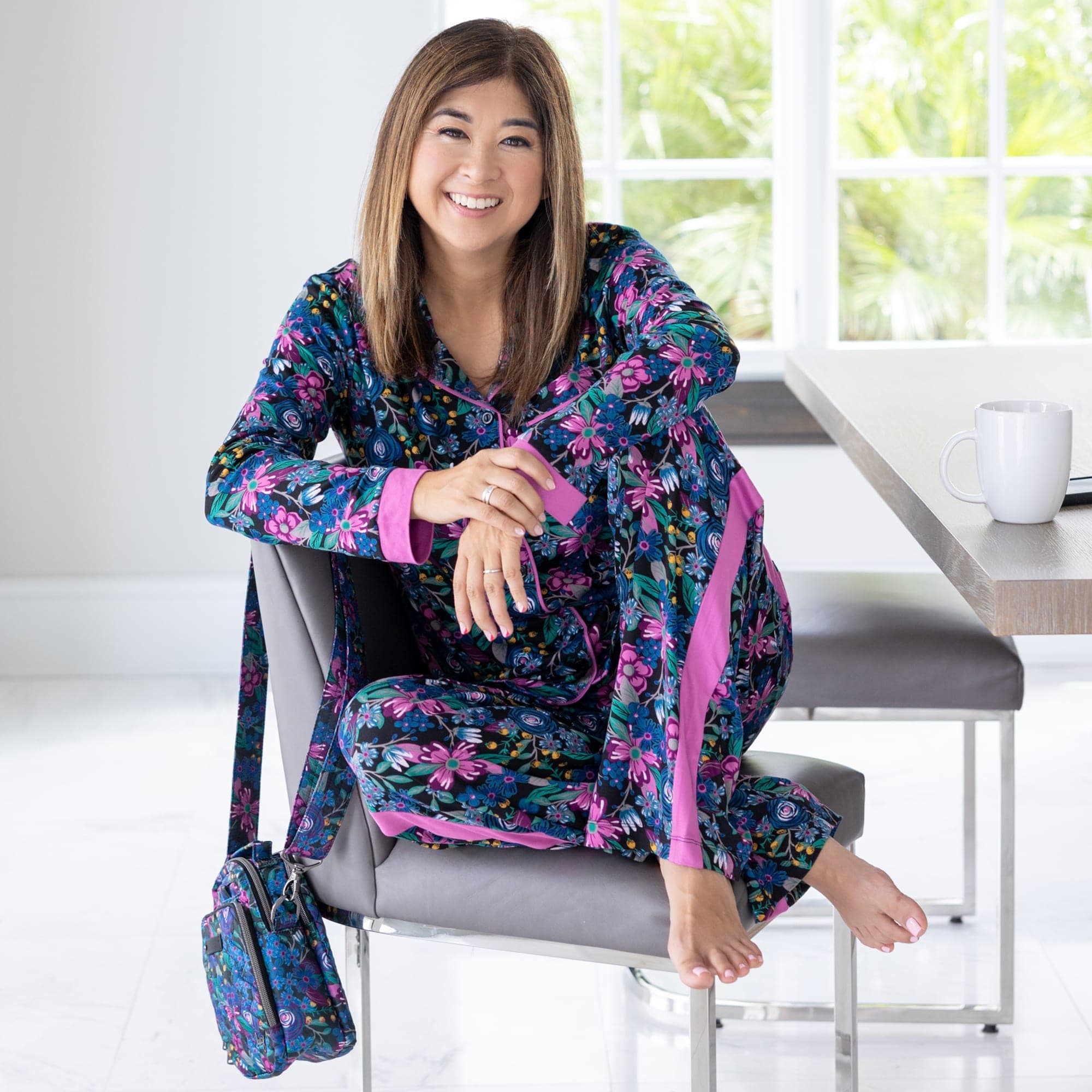 Tandem Collar Pajama Set - - Tandem_Lifestyle_01_b20989f1-d149-473a-baac-a733e8a75cb4