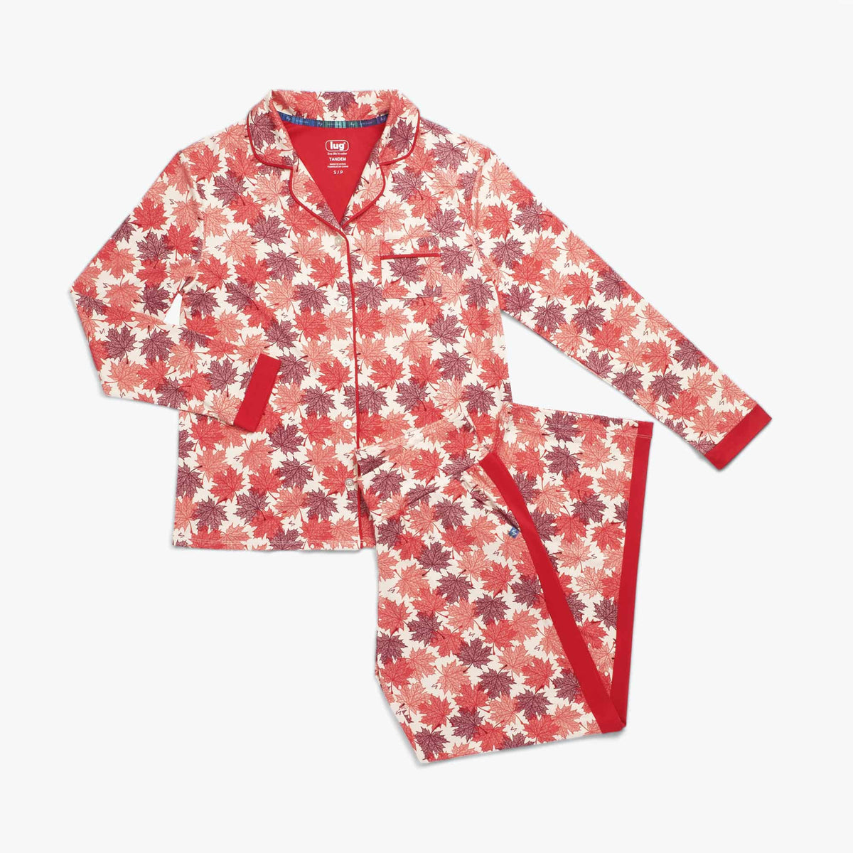 Tandem Collar Pajama Set - MAPLE CREAM - Tandem_MaplesCream_Flatlay._6a6bafd5-a4d2-410f-8454-ea9b3ca96c75