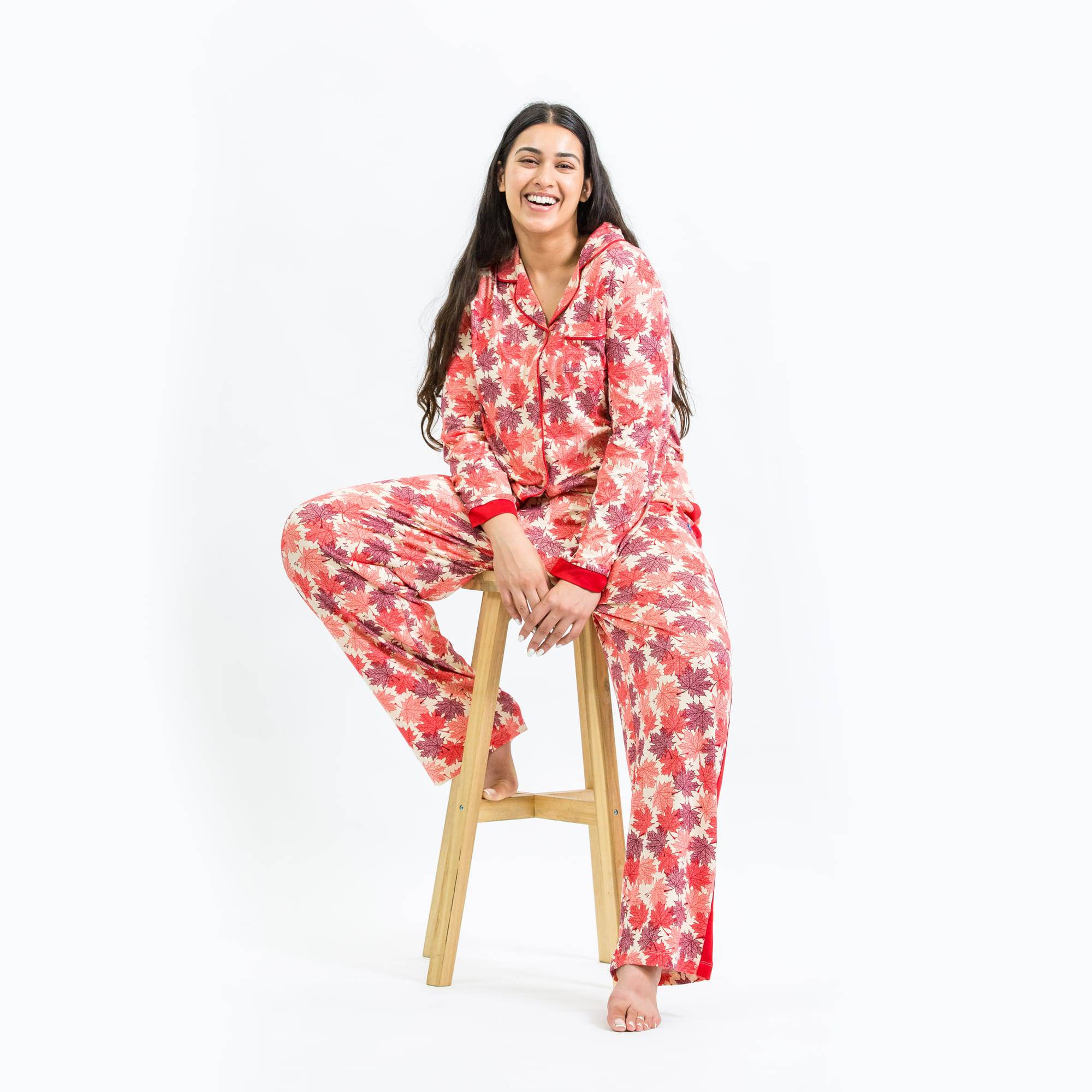 Tandem Collar Pajama Set - MAPLE CREAM - Tandem_MaplesCream_M_01a